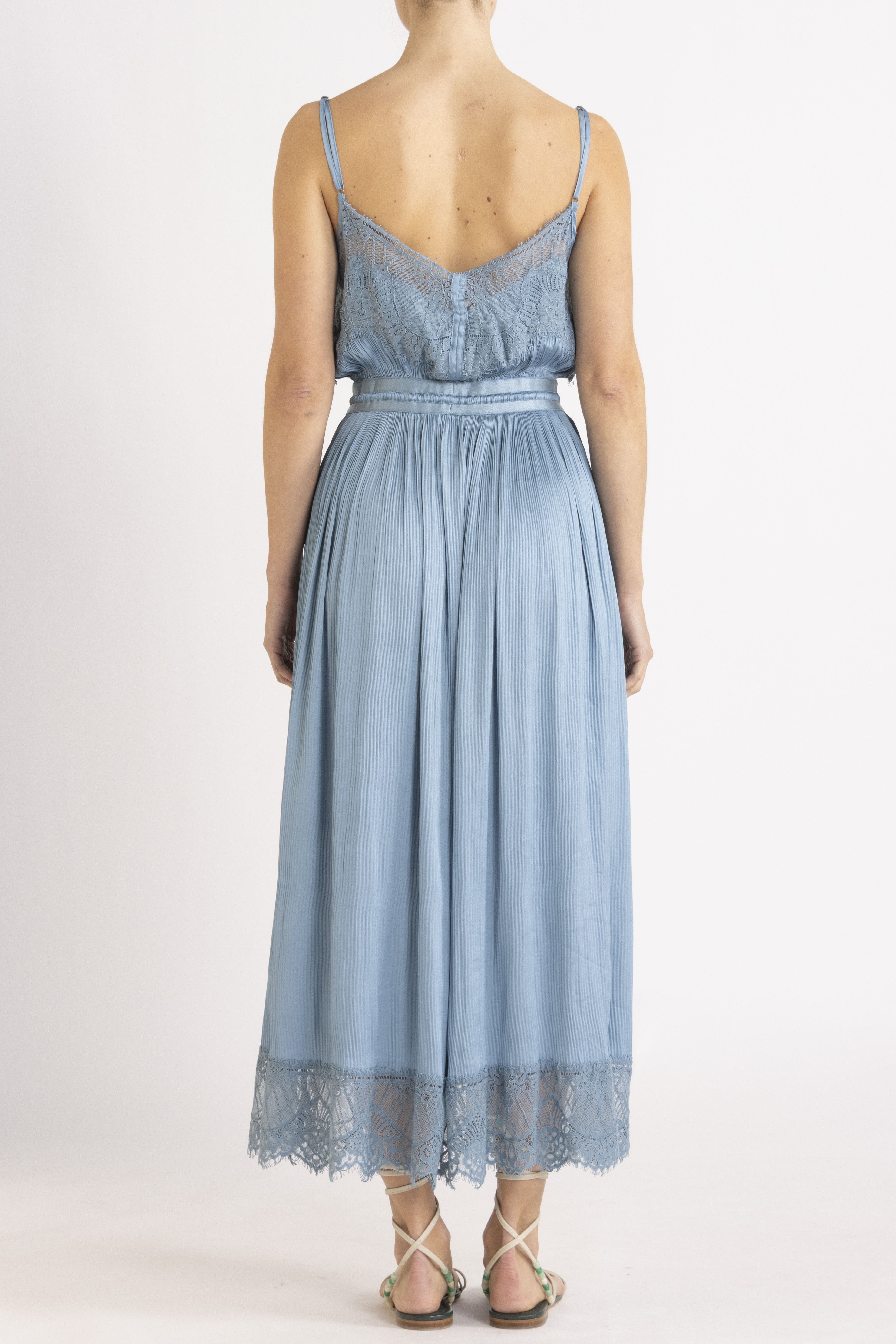Valerie Lace Pleat Cami Dress