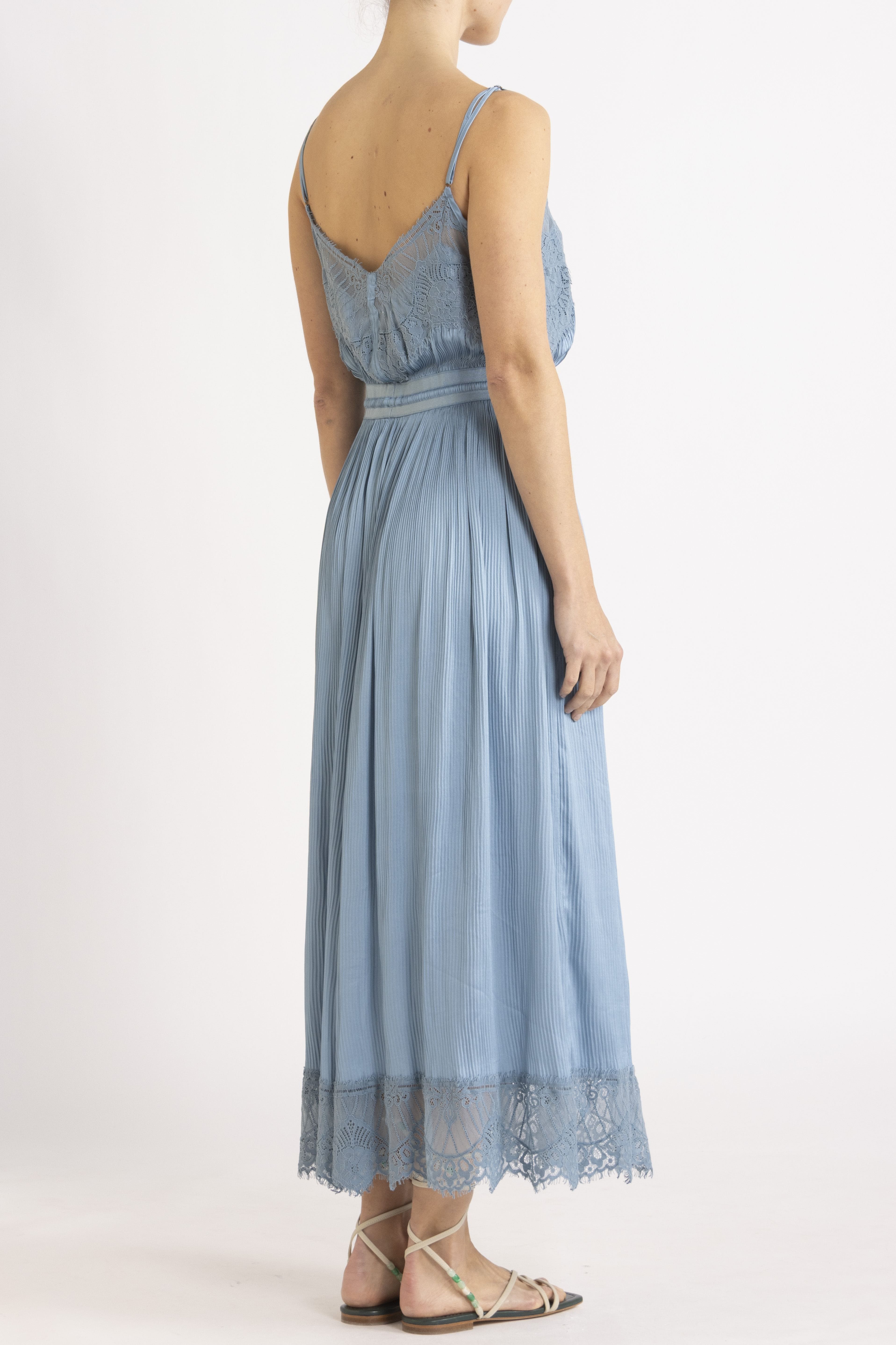 Valerie Lace Pleat Cami Dress
