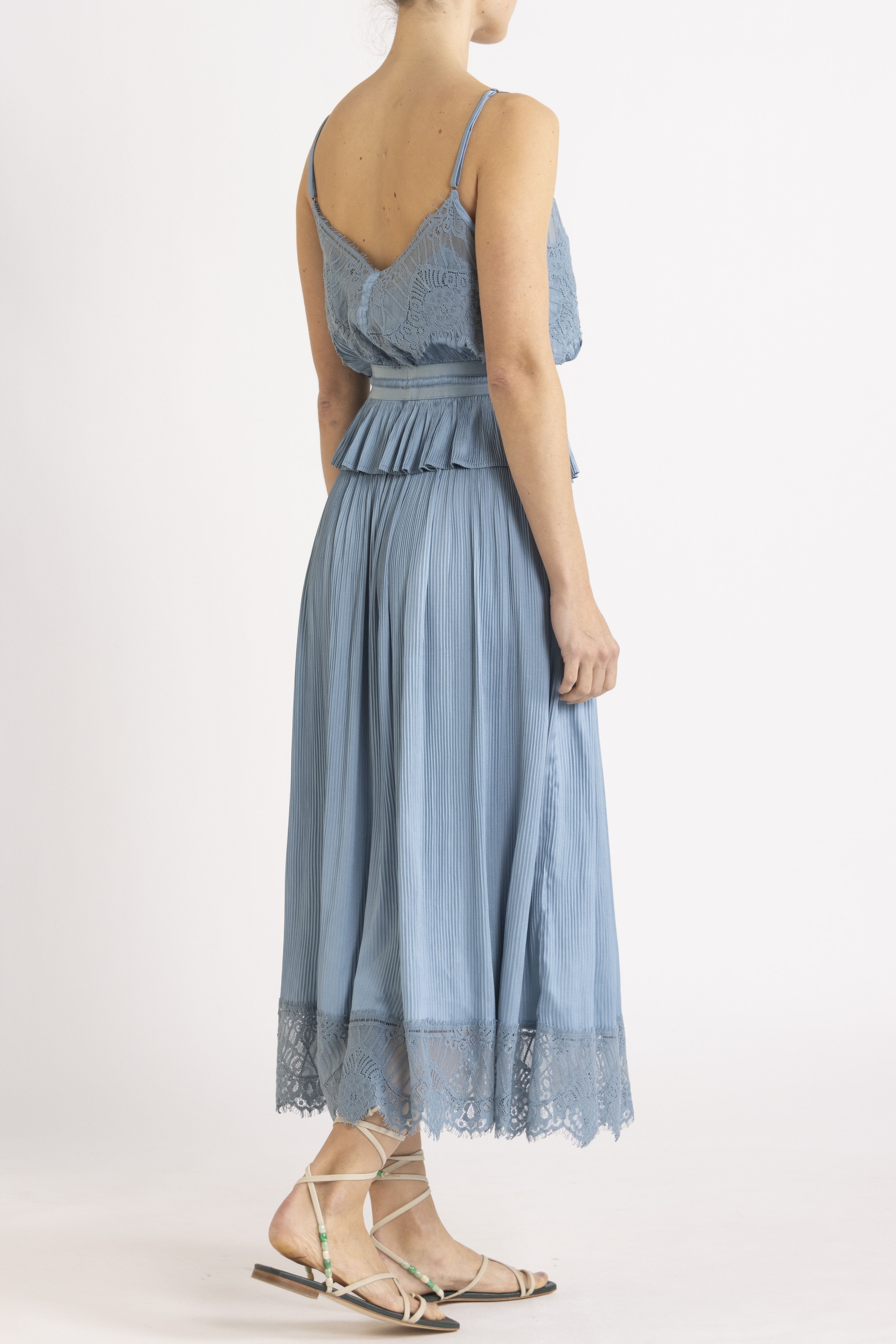 Valerie Lace Pleat Skirt