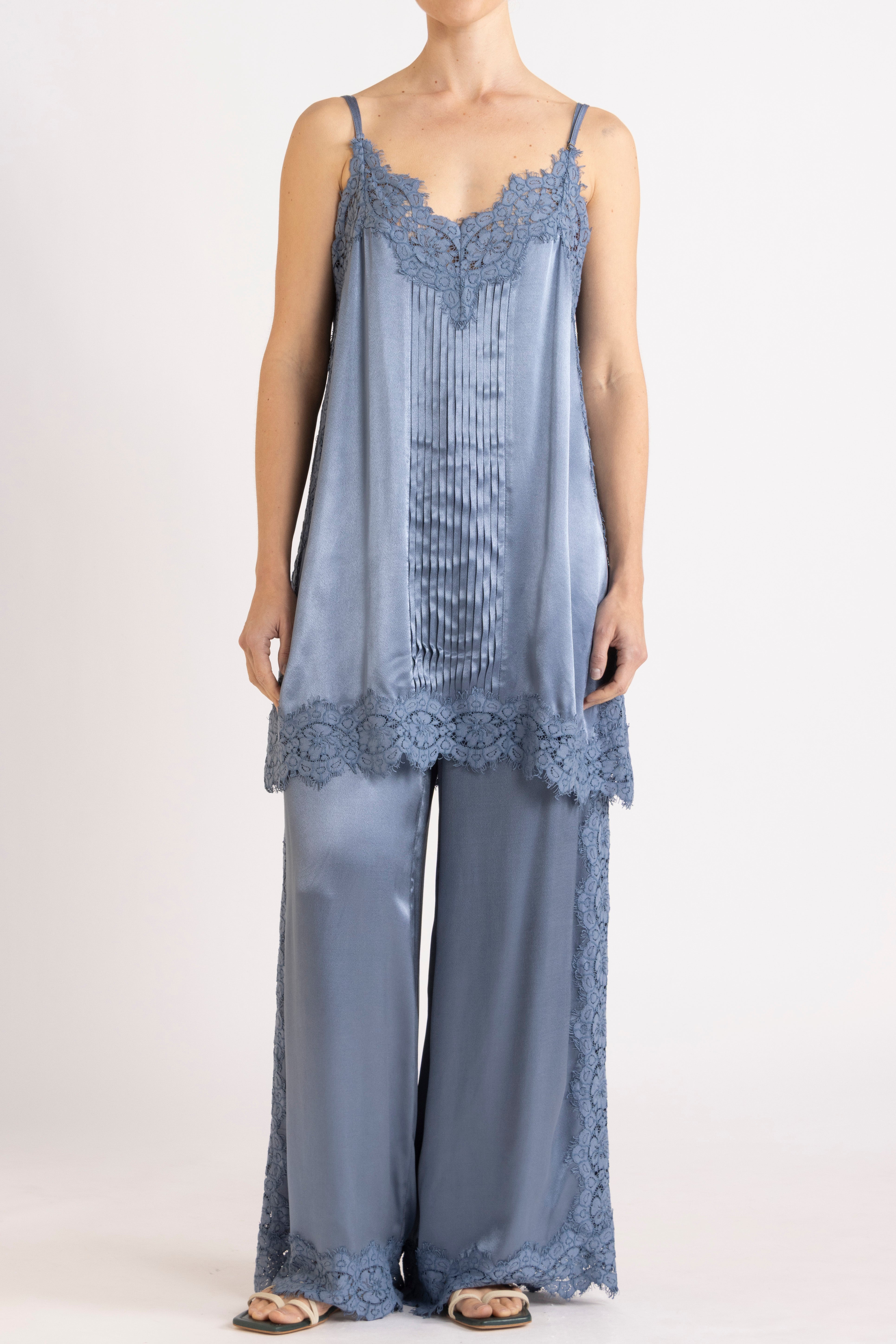 Lenny Satin Lace Pant