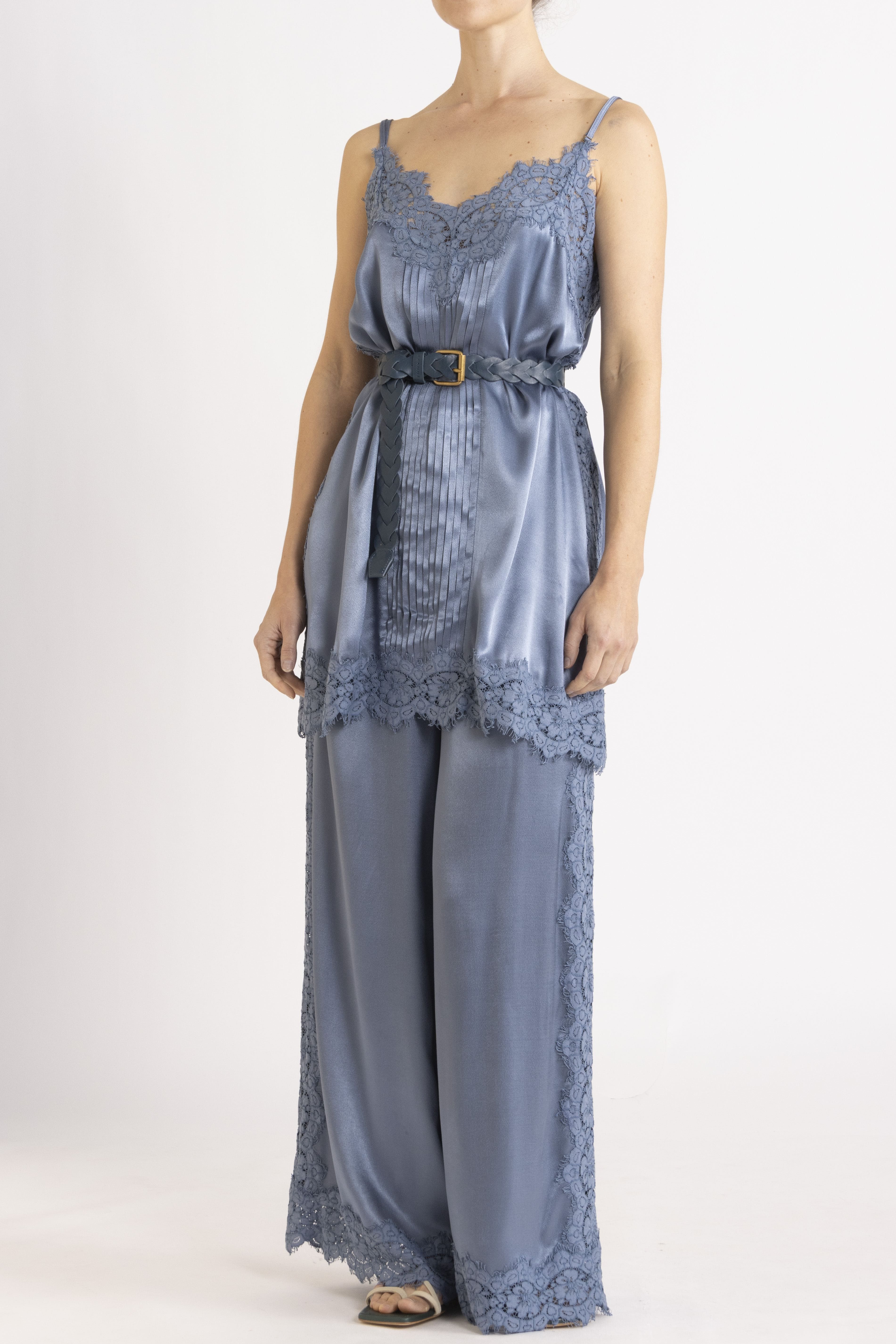 Lenny Satin Lace Pant