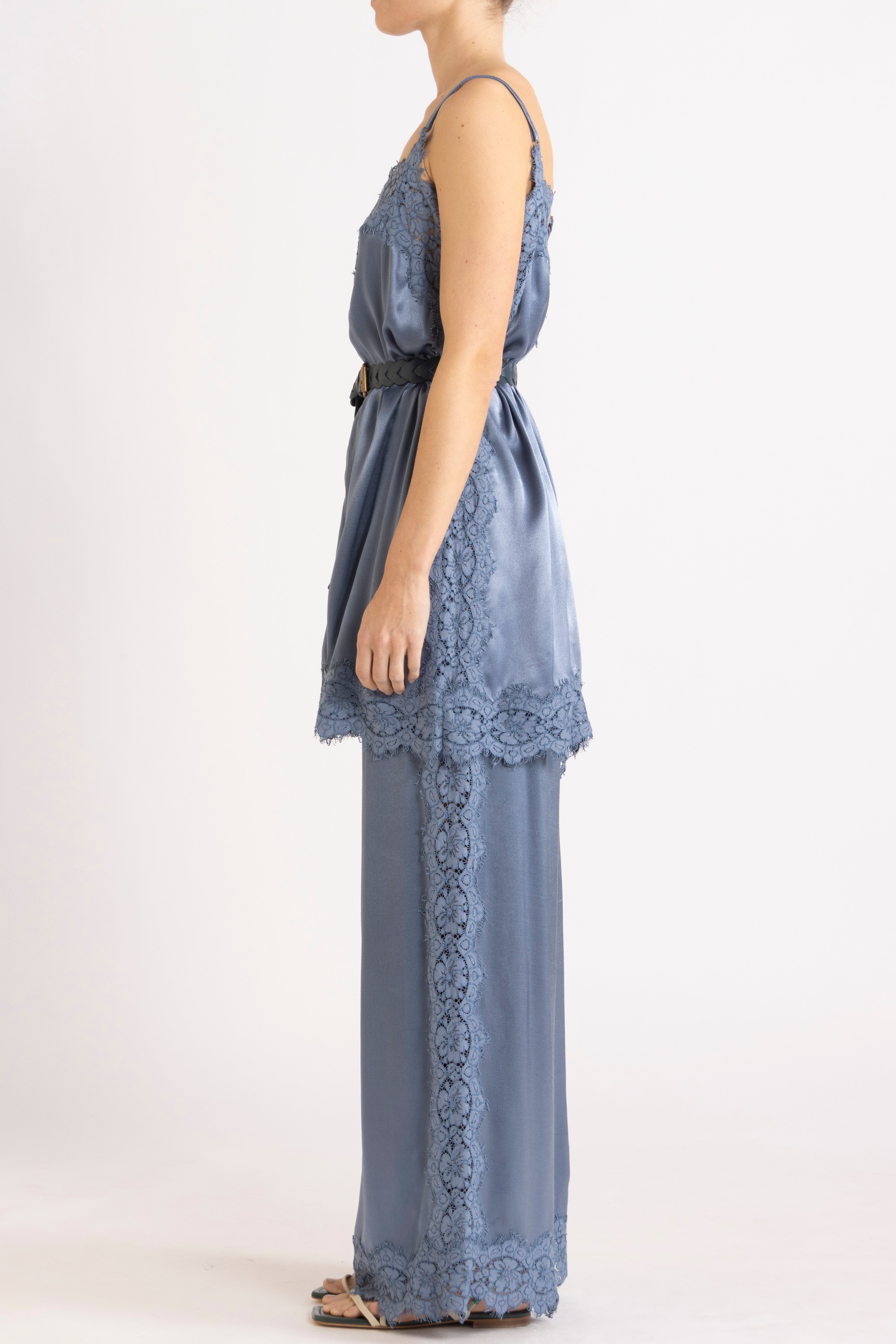 Lenny Satin Lace Pant