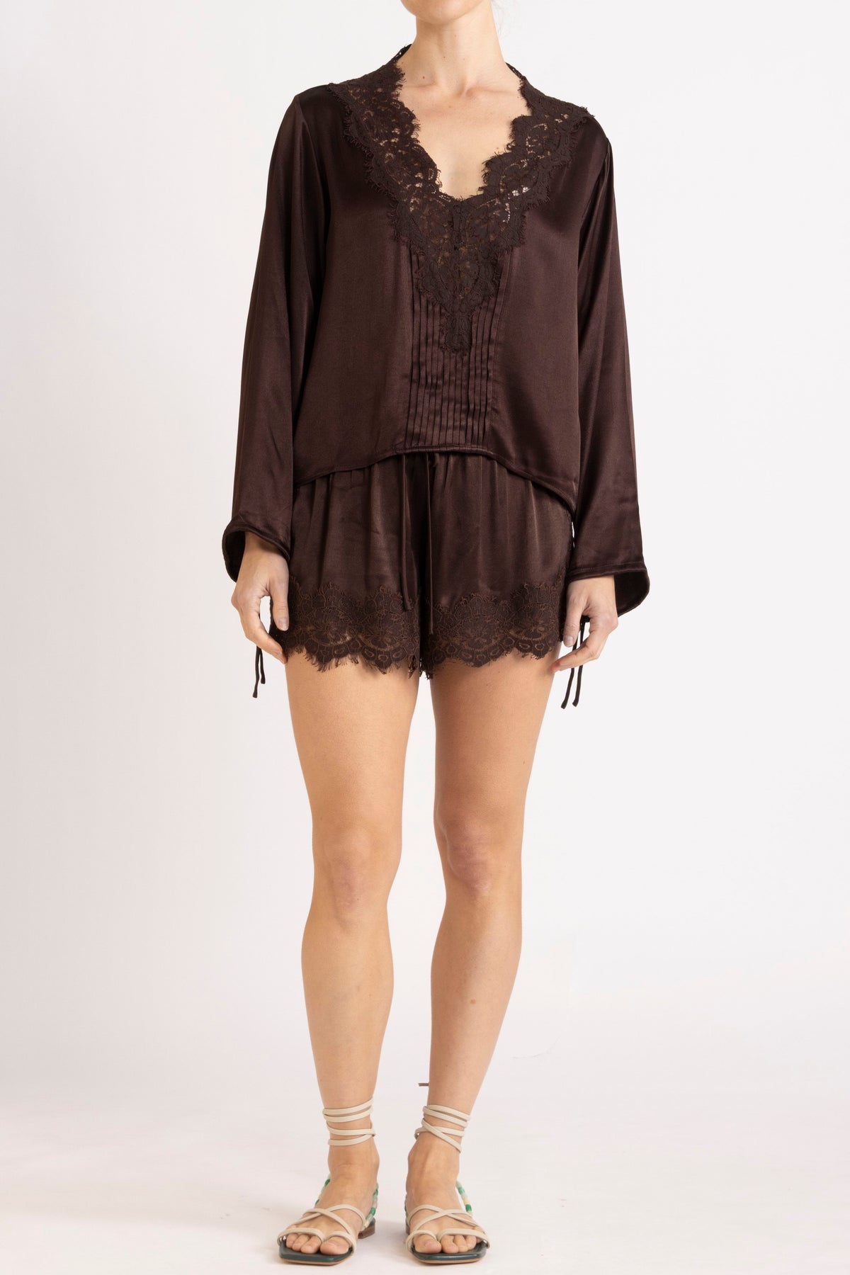 Lenny Satin Lace Short