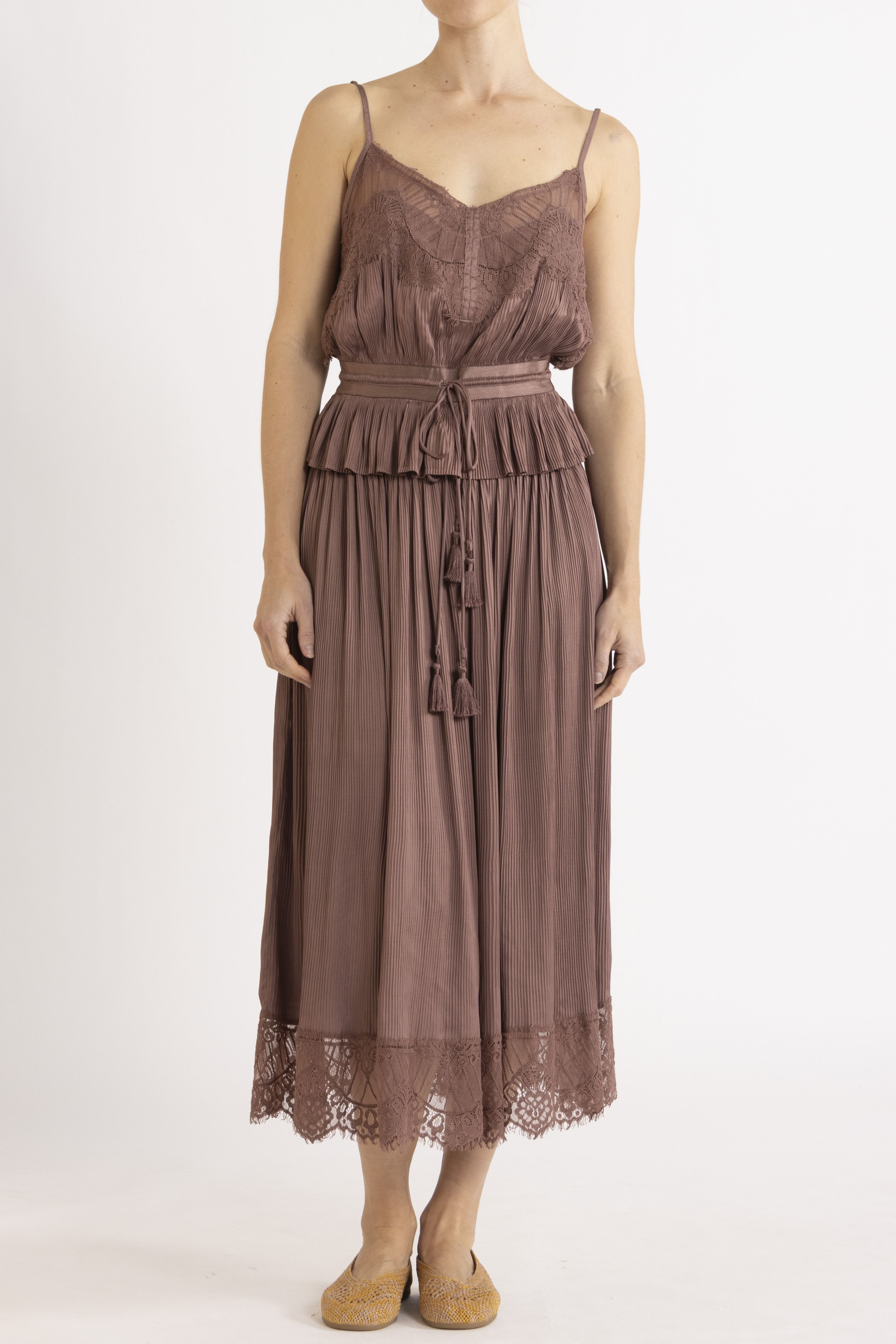 Valerie Lace Pleat Cami
