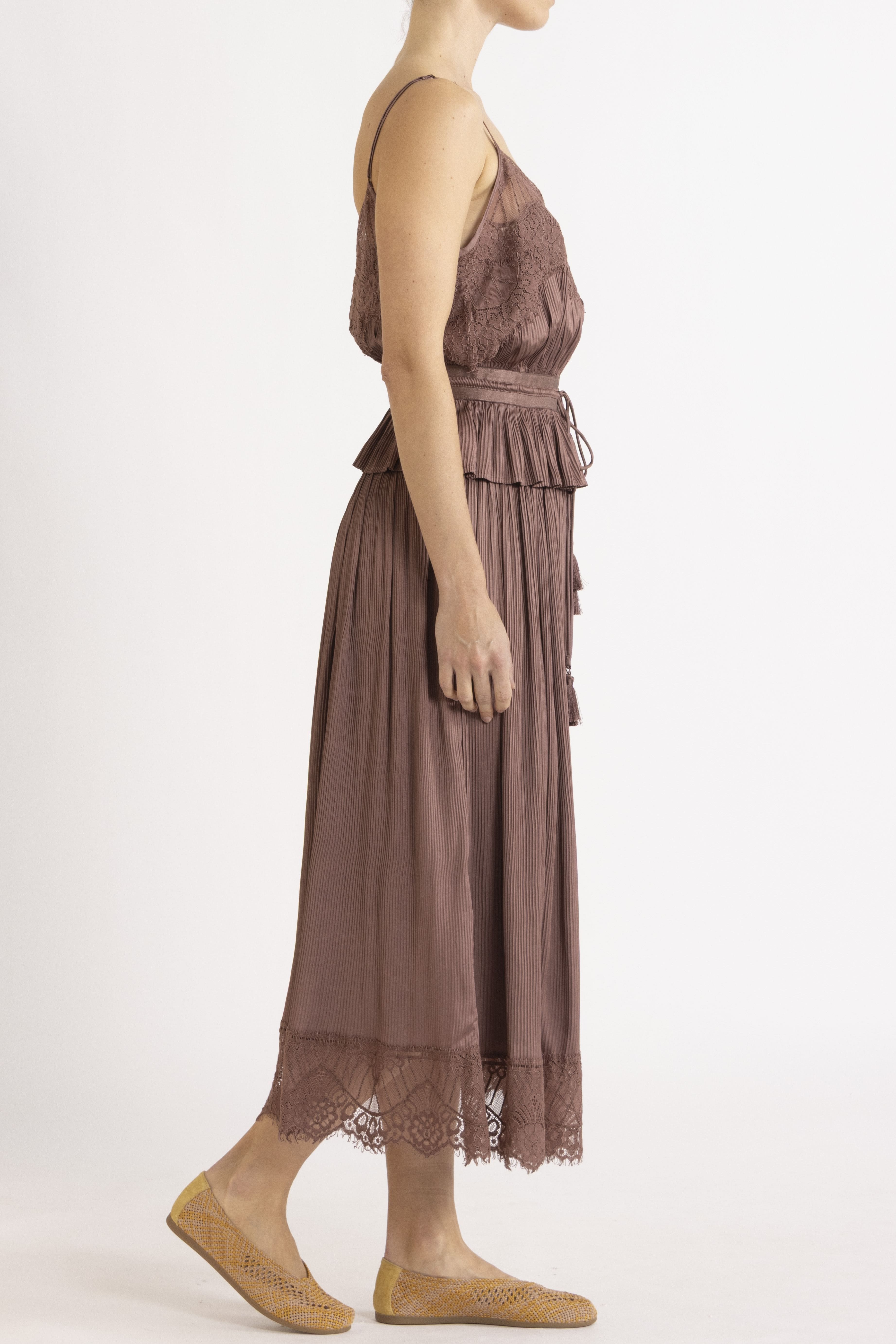 Valerie Lace Pleat Cami