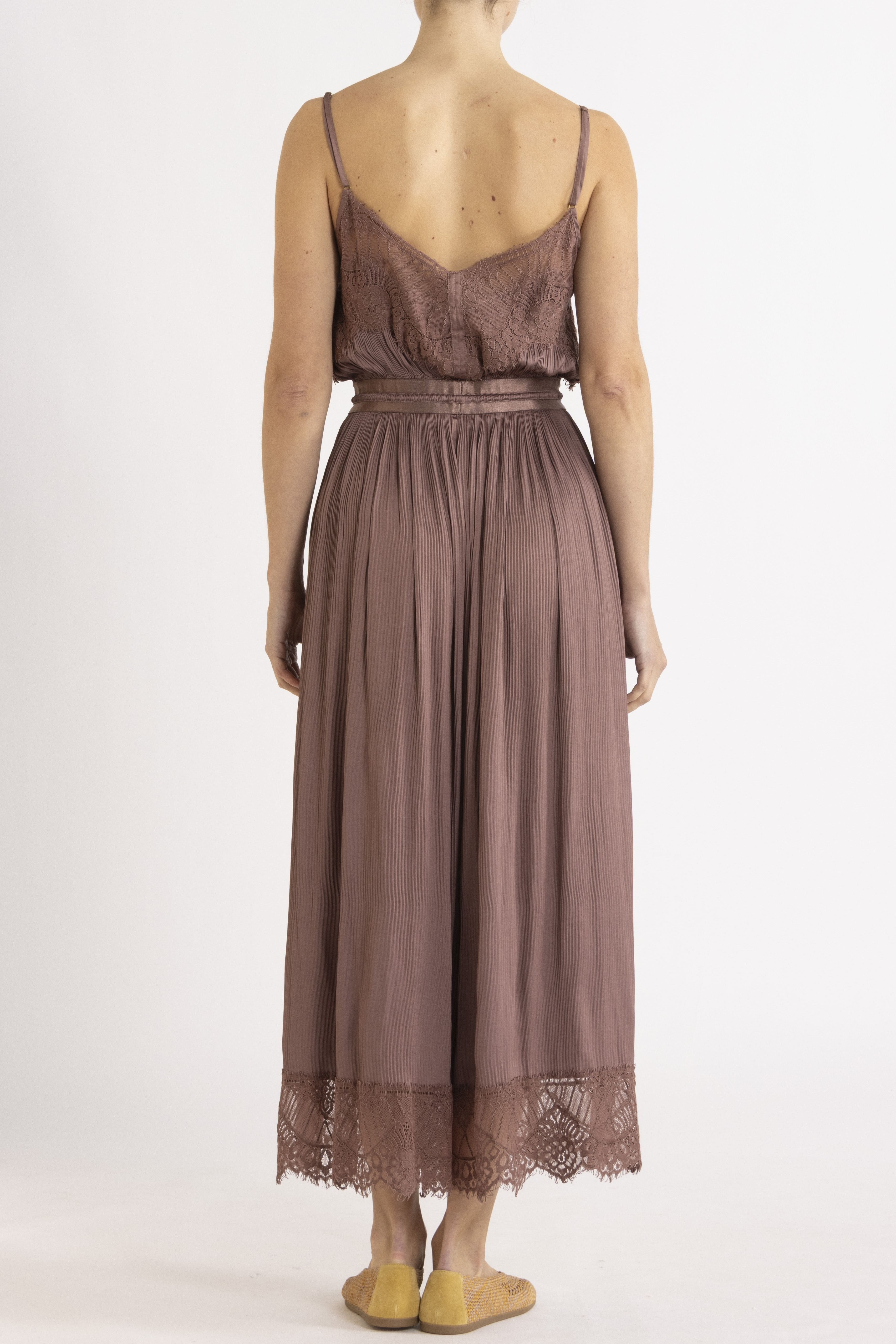 Valerie Lace Pleat Cami Dress