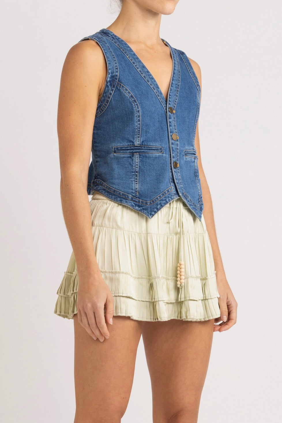 Lucy Pleated Frill Short