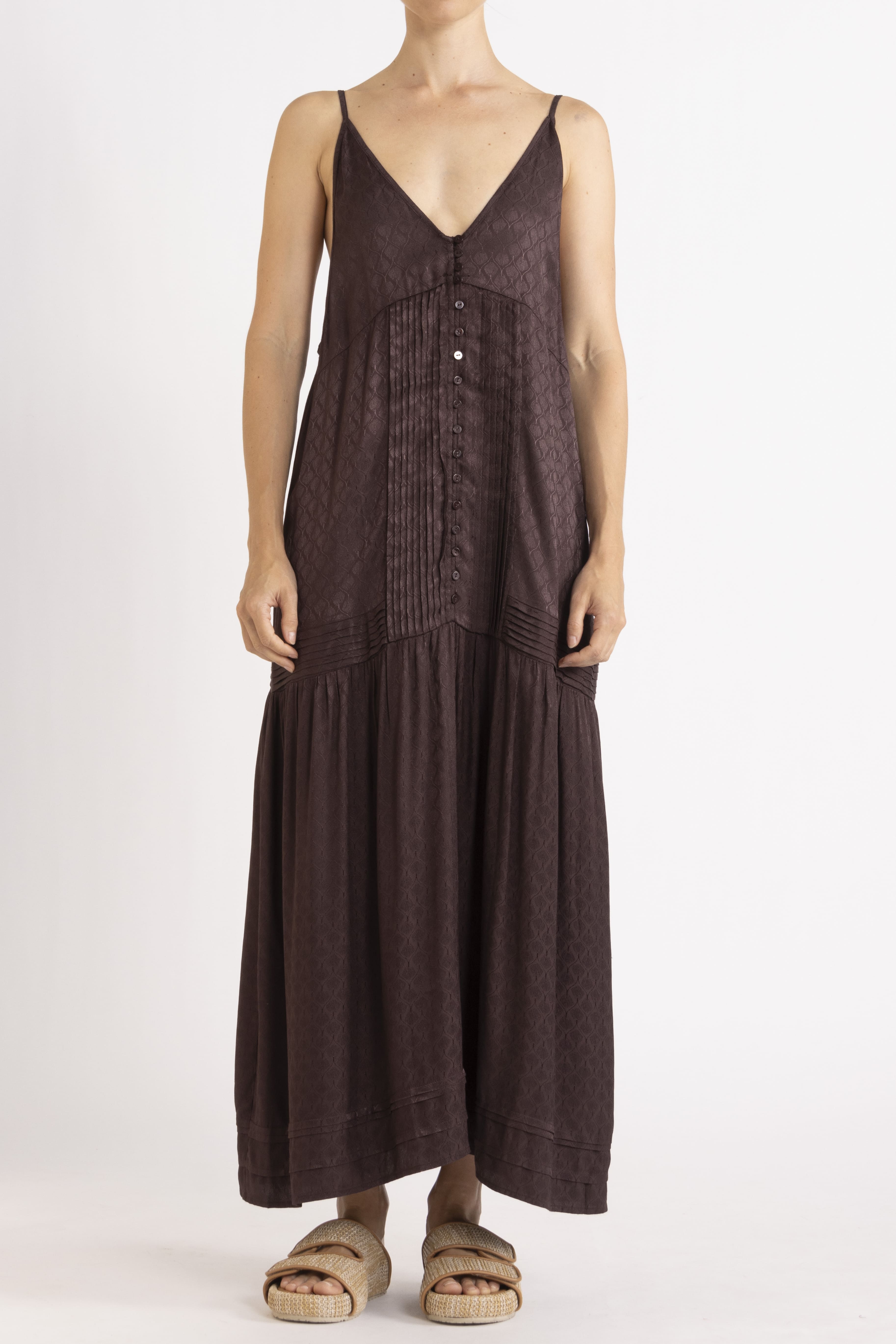 Sierra Jacquard Cami Dress