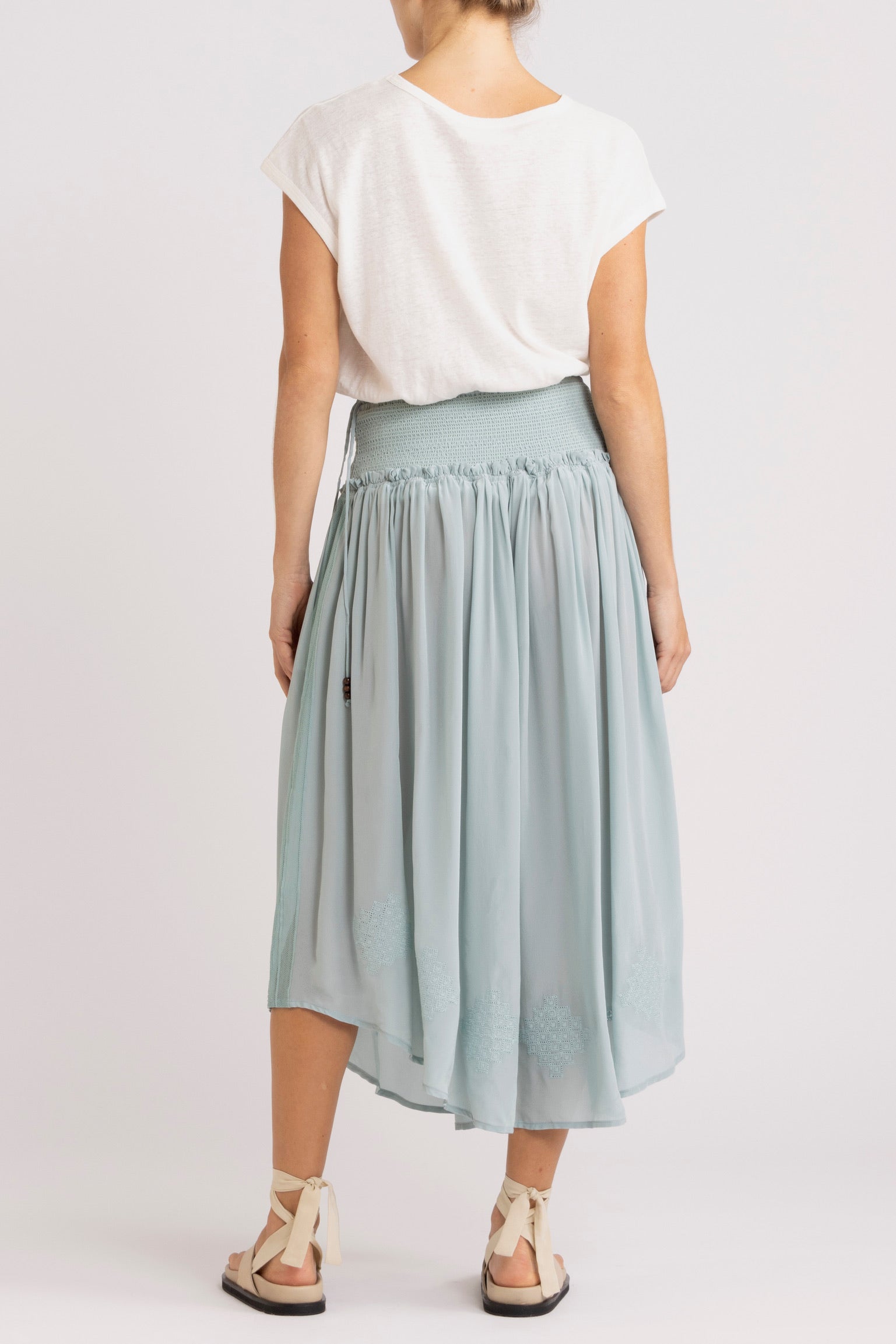 Nina Skirt with Shirred Waistband