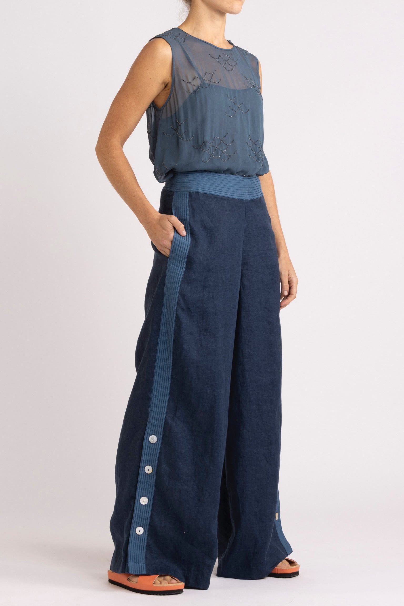 Darcy Beaded Chiffon Sleeveless Top