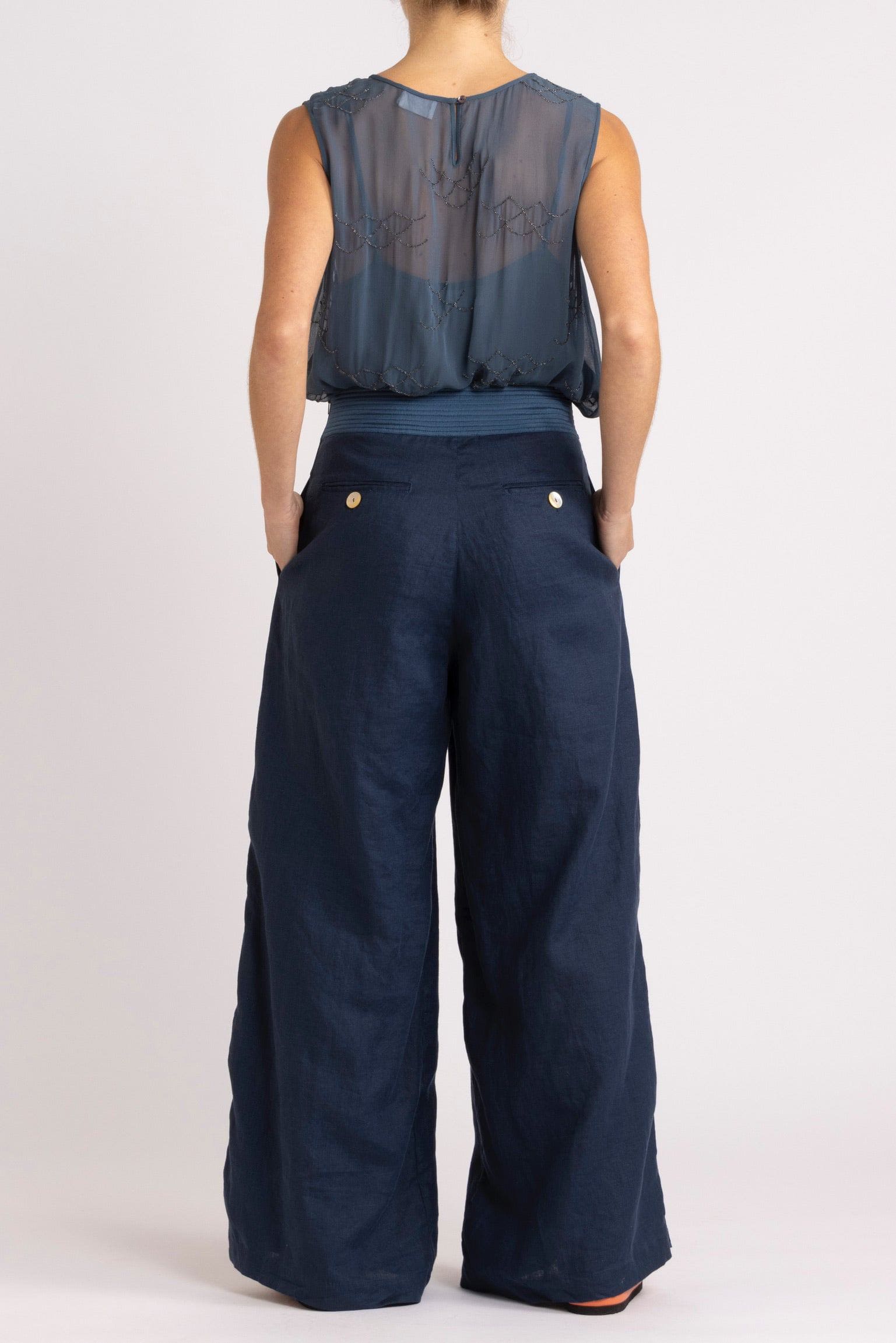 Darcy Beaded Chiffon Sleeveless Top