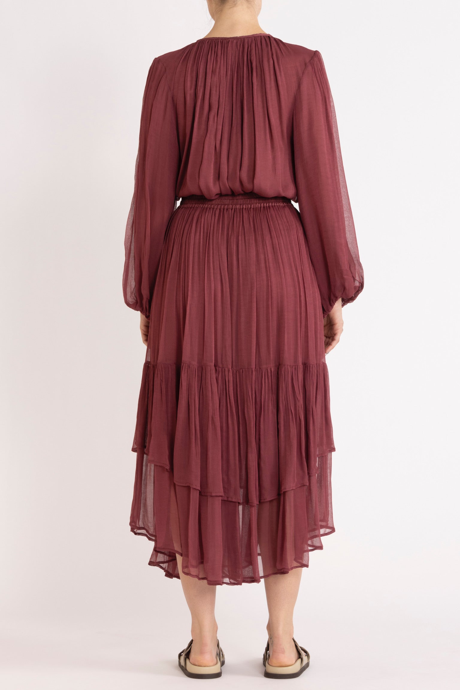 Back Lucinda Crinkle Chiffon Top