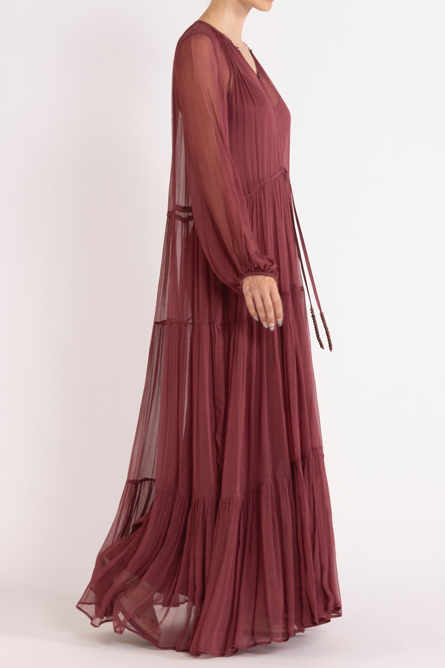 Lucinda Crinkle Chiffon Maxi Dress