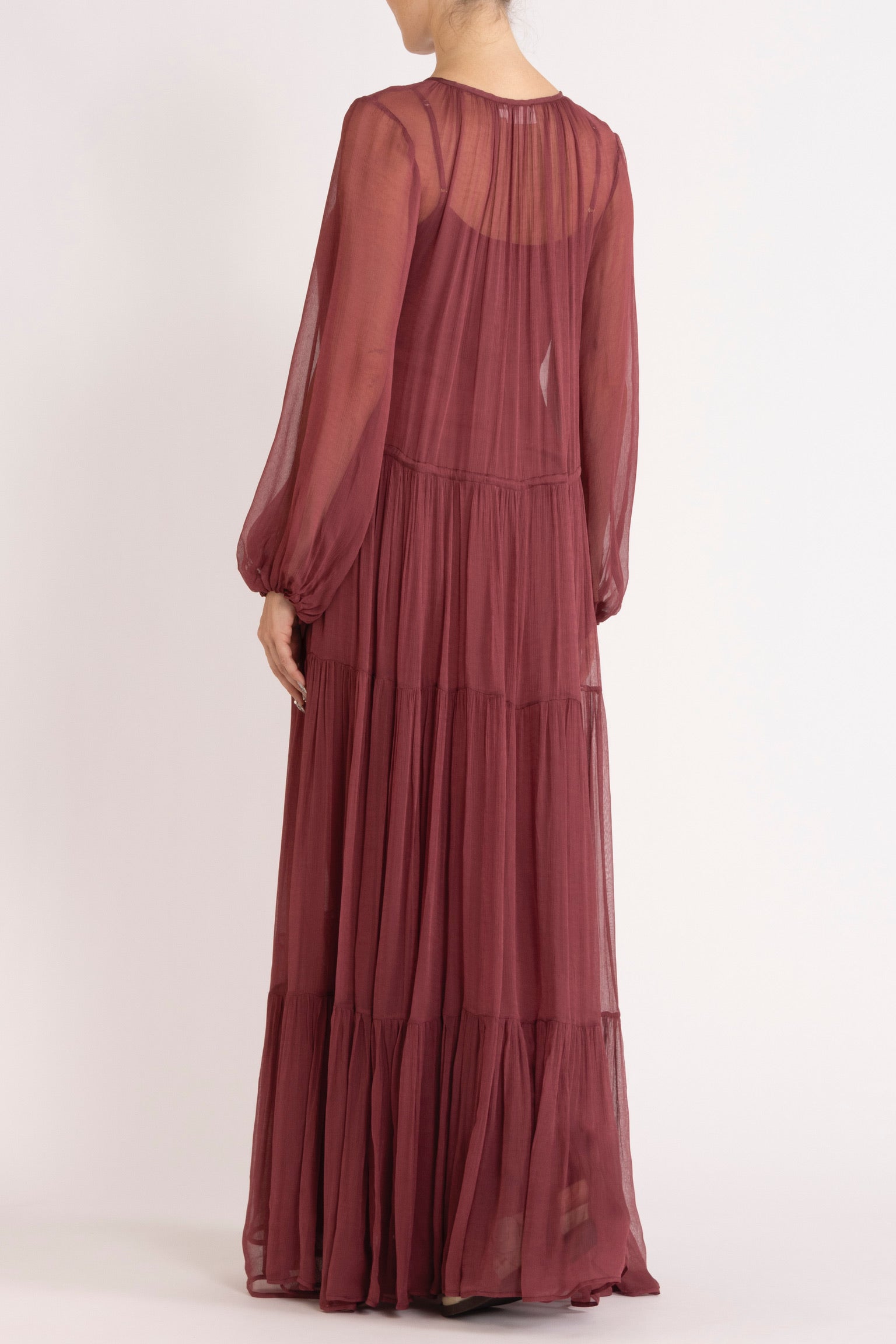 Lucinda Crinkle Chiffon Maxi Dress