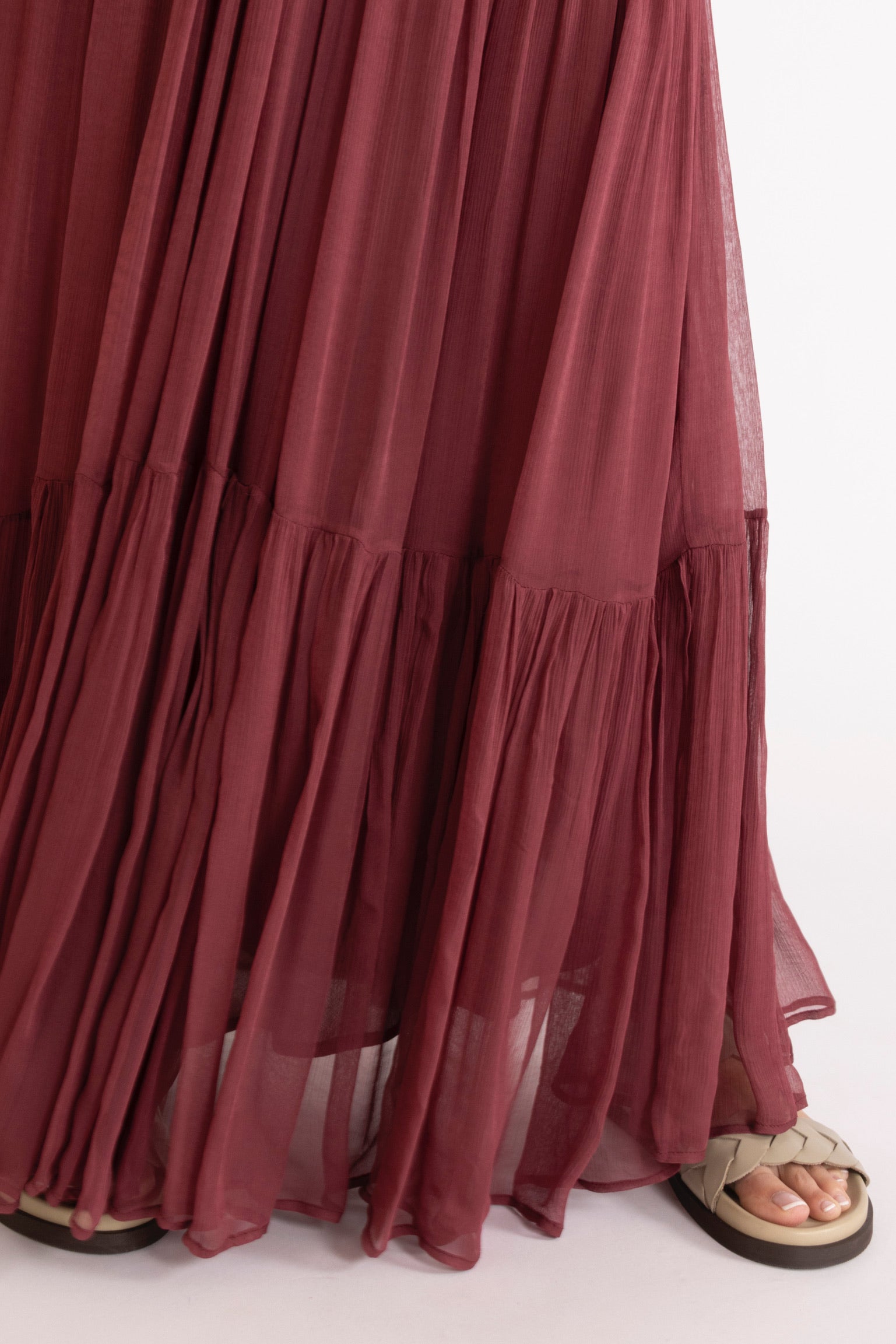 Lucinda Crinkle Chiffon Maxi Dress