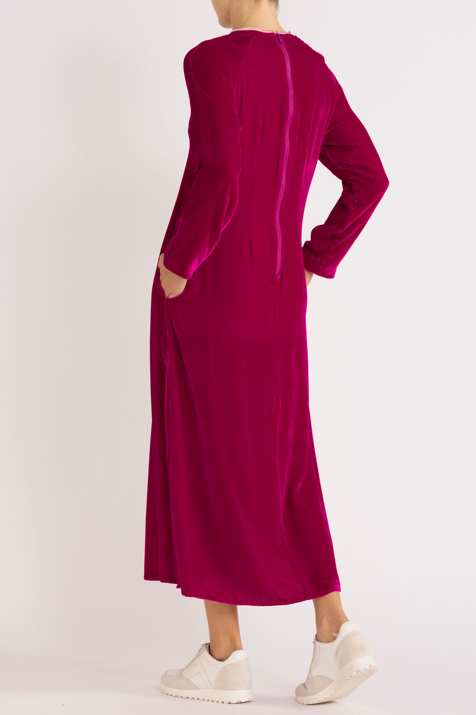 Aude Silk Velvet Dress