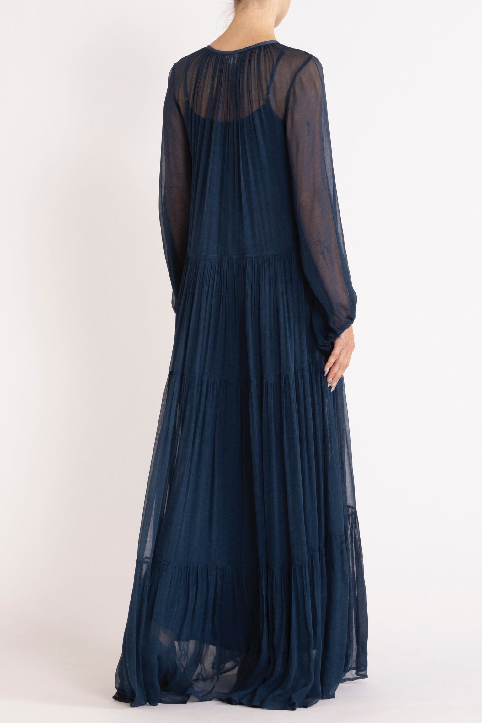 Lucinda Crinkle Chiffon Maxi Dress
