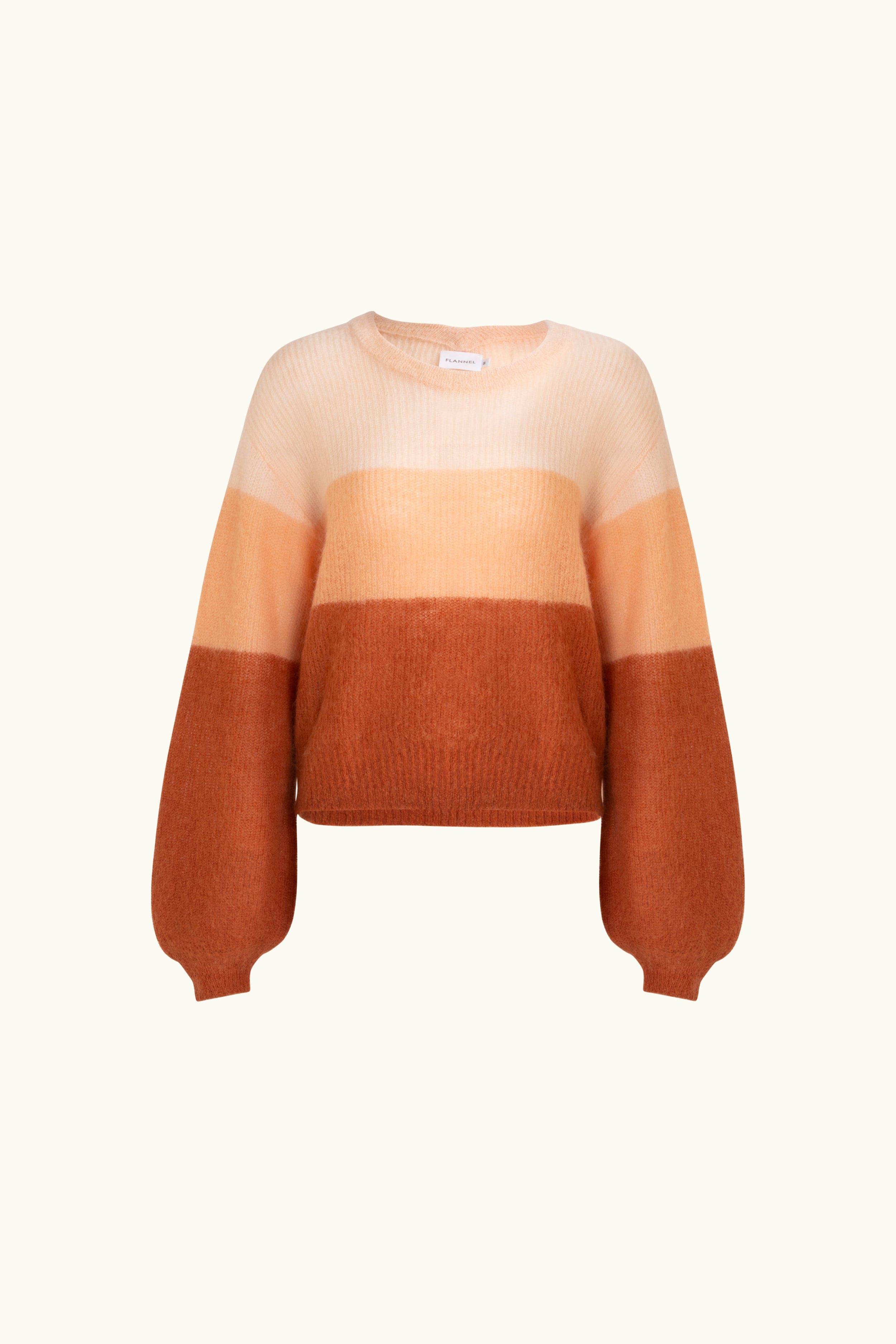 Inez Mohair-Wool Logo Knit Sweater