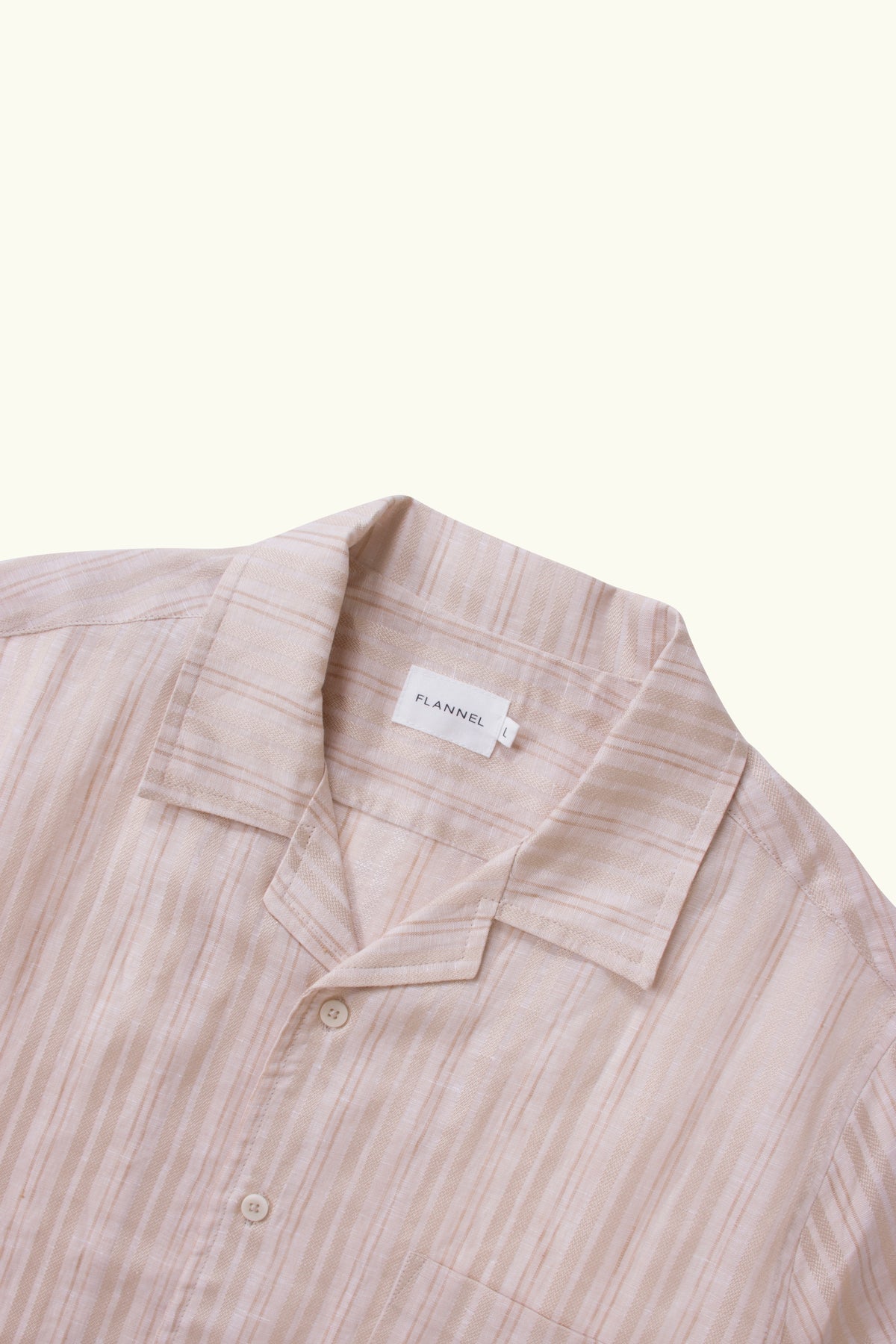 Jude Linen Stripe Short Sleeve Shirt