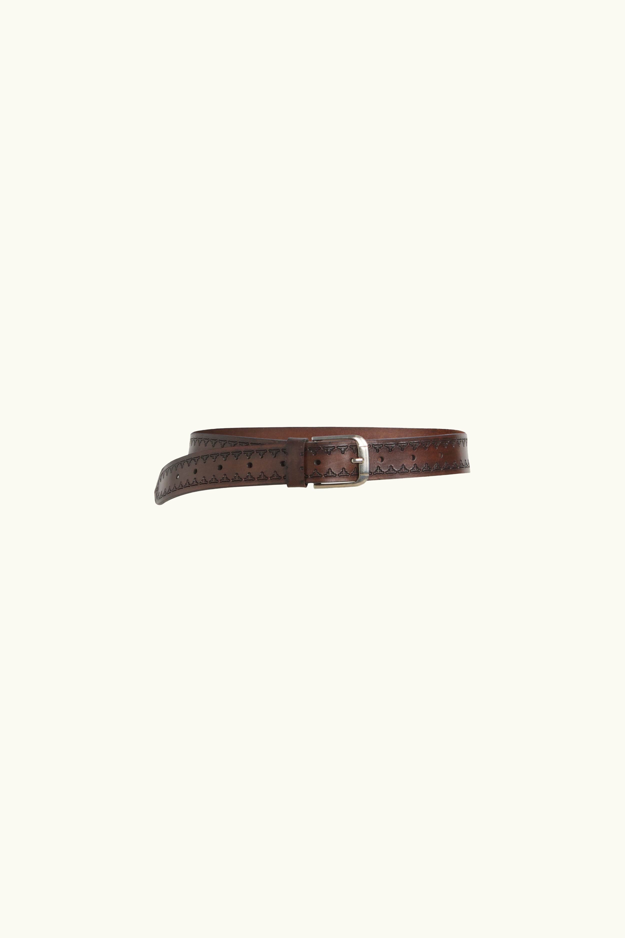 Kimberley Embossed Leather Belt