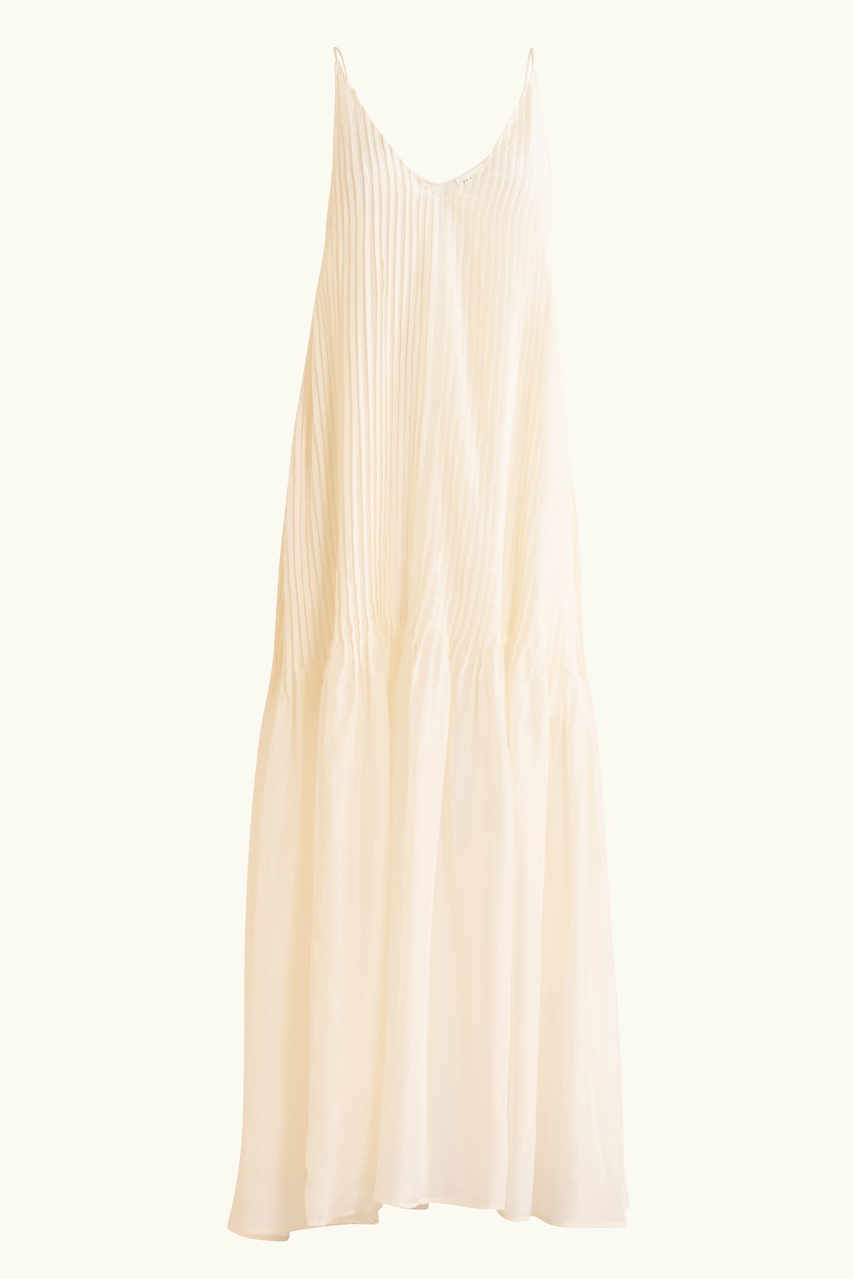 Lavinia Pleated Silk Maxi Dress