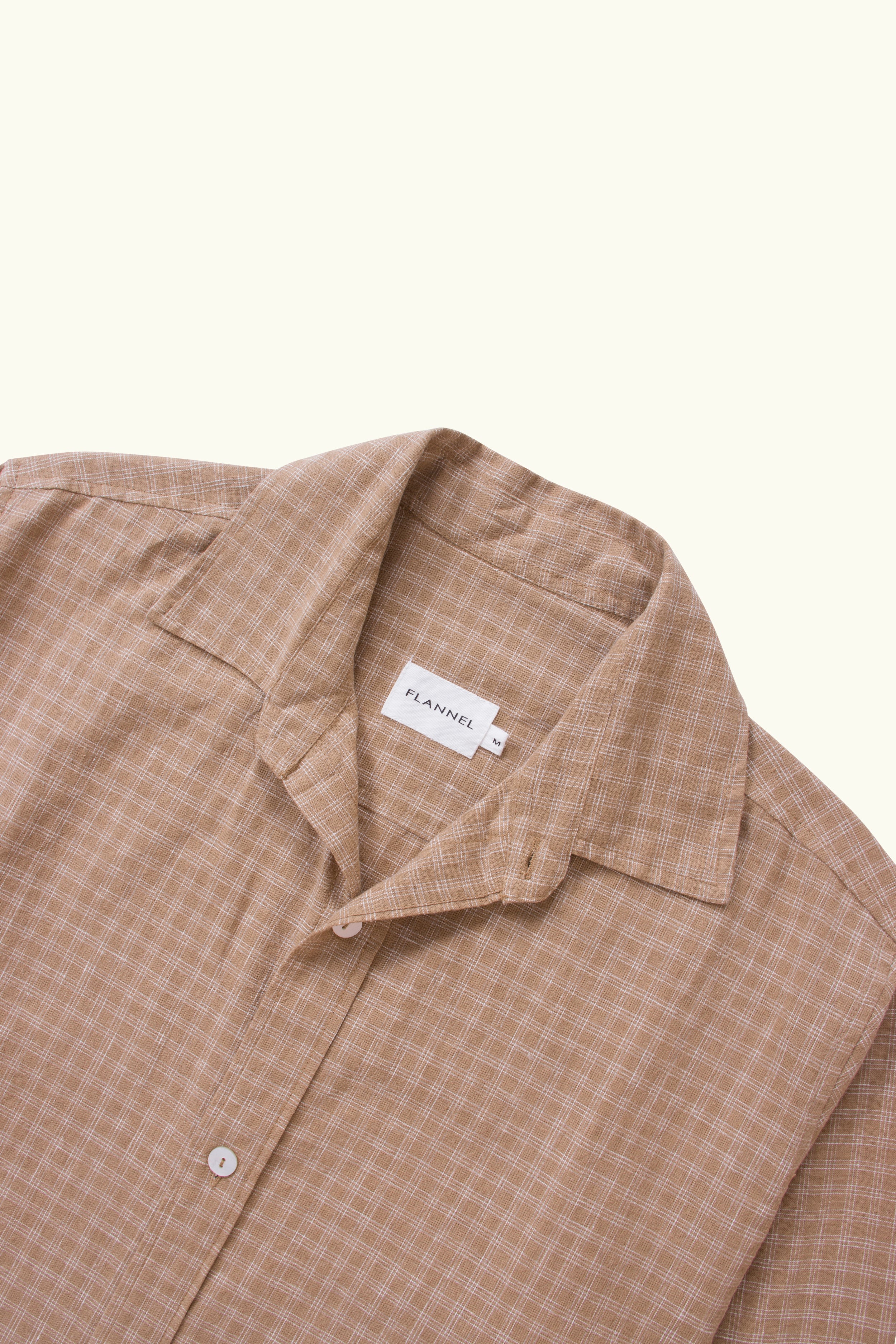 Lawrence Check Hemp Cotton Shirt