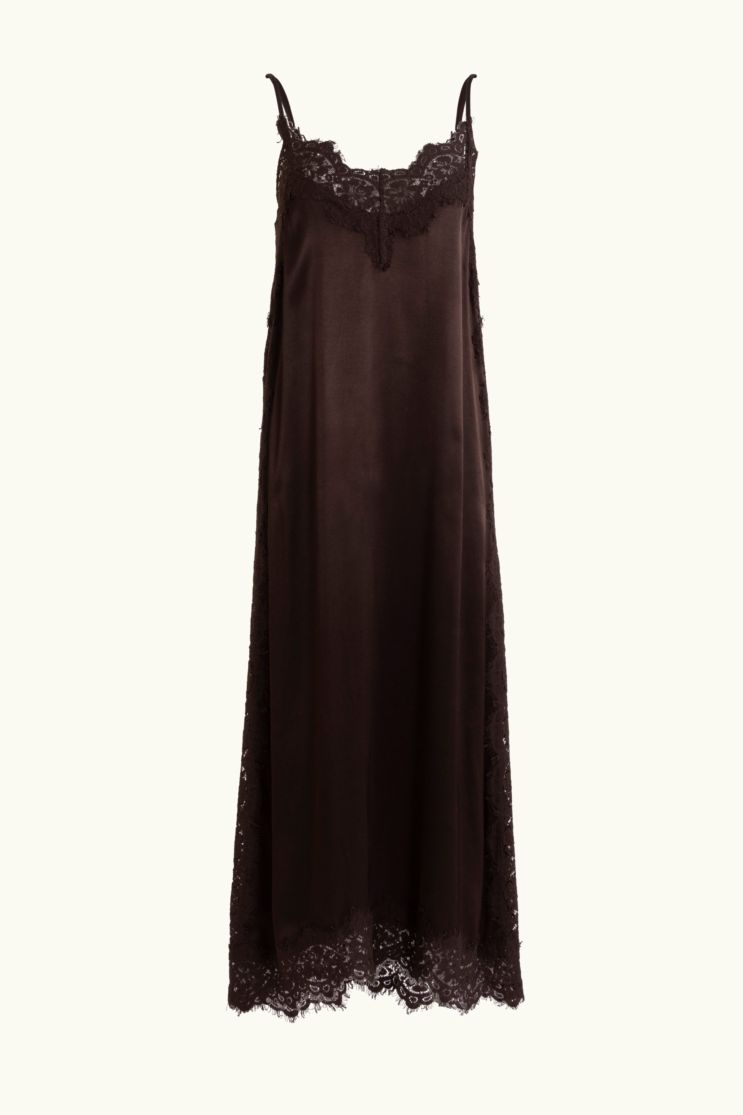 Lenny Satin Lace Slip Dress