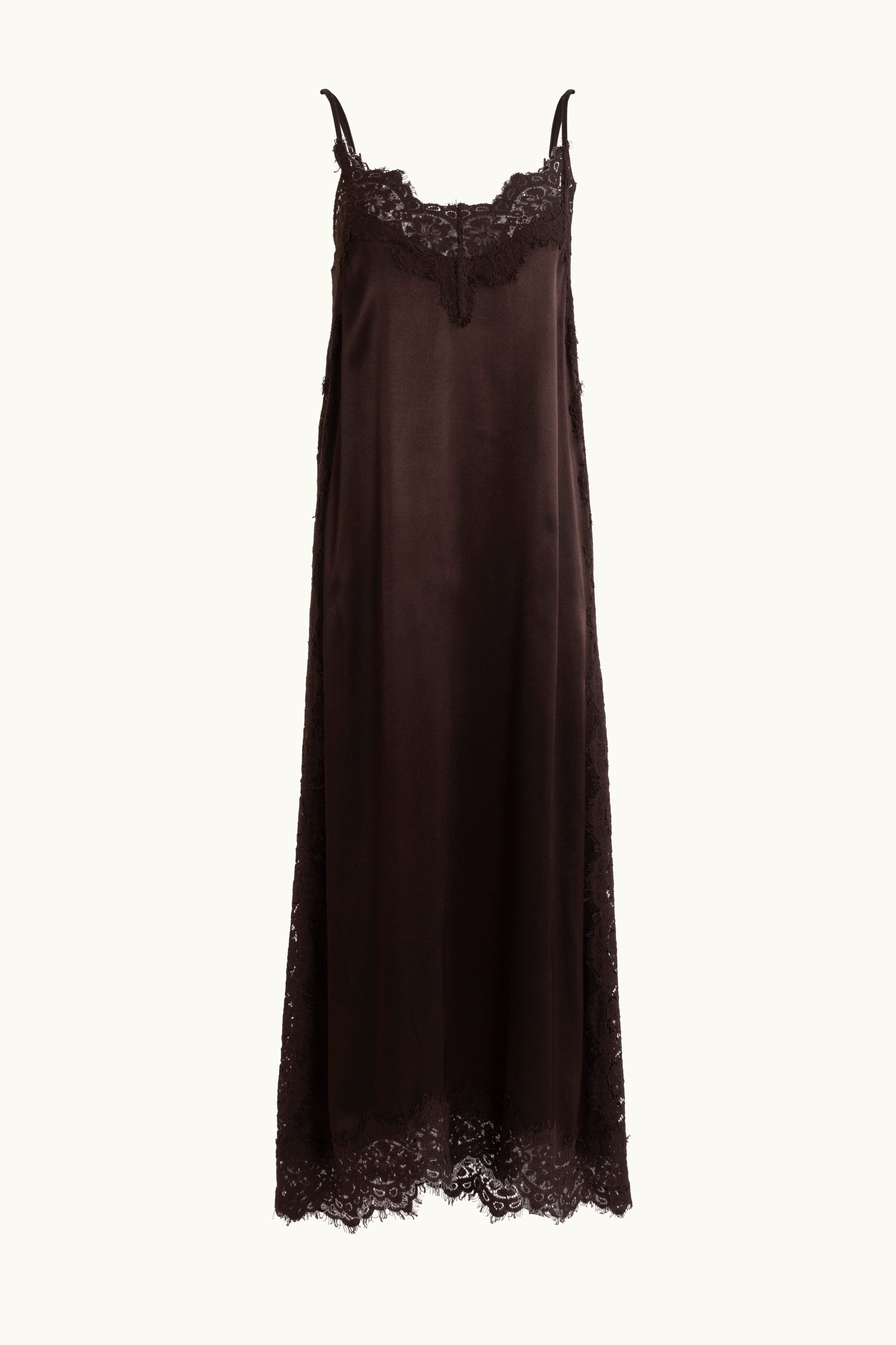 Lenny Satin Lace Slip Dress