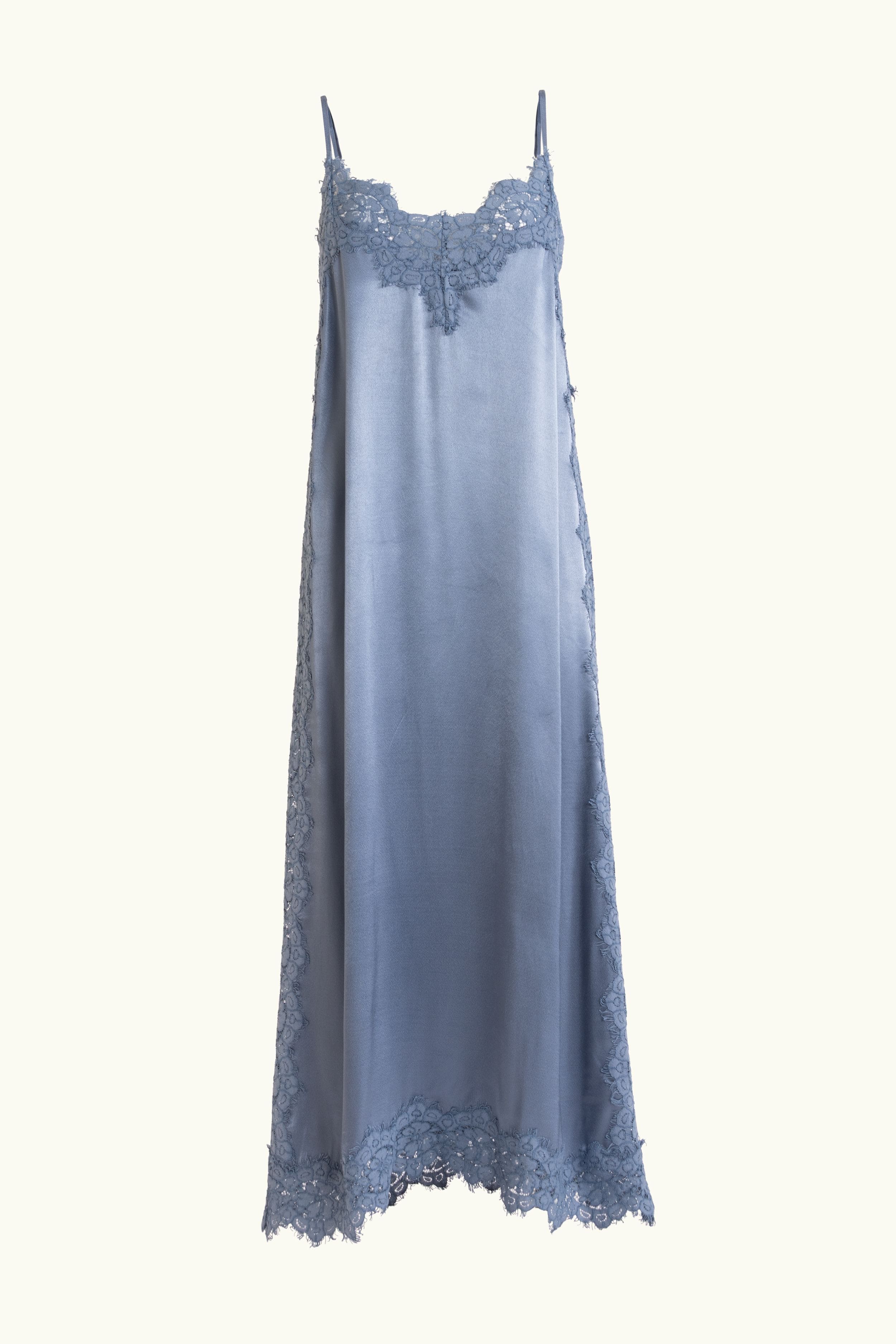 Lenny Satin Lace Slip Dress