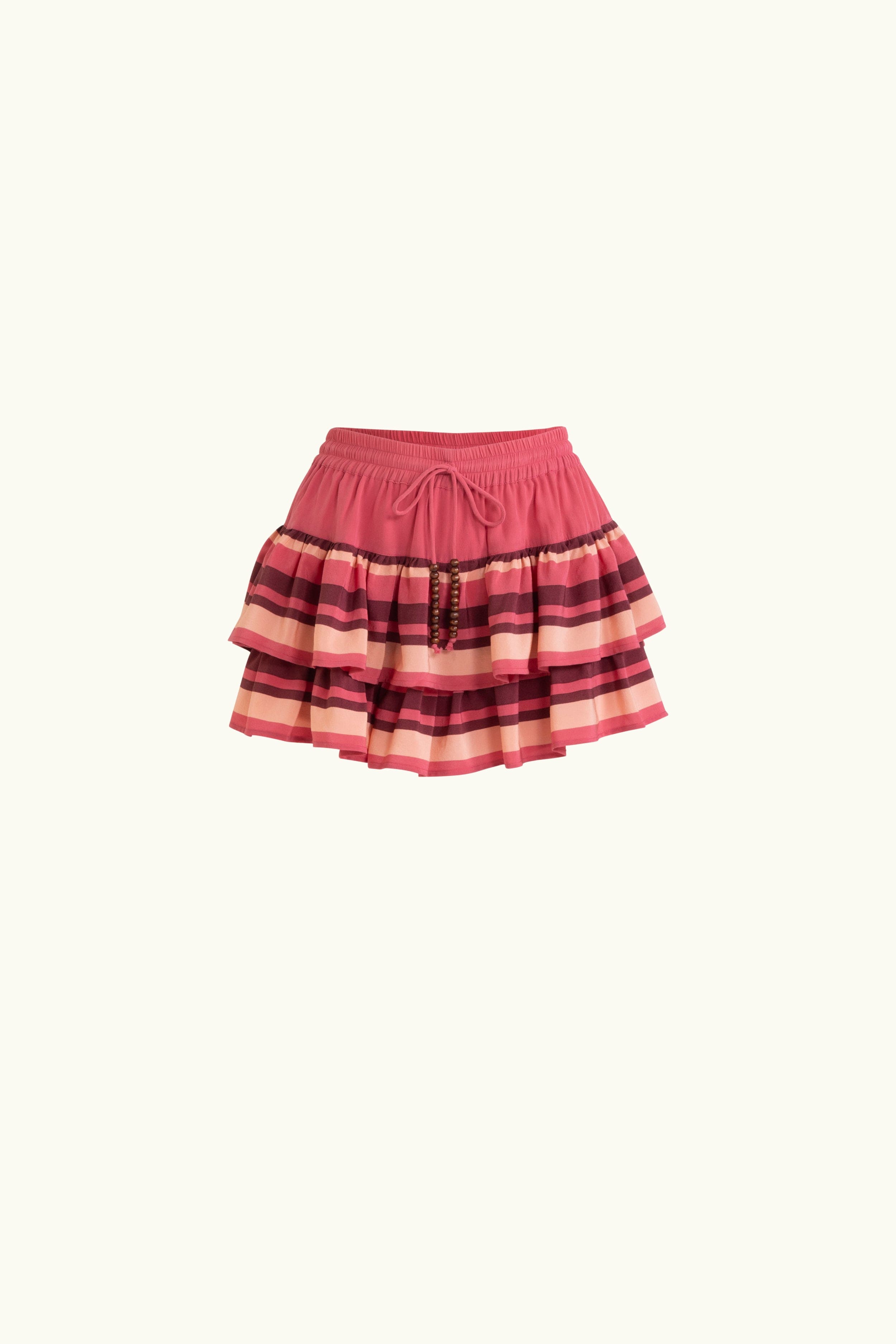 Lilia Silk Crepe de Chine Frill Short