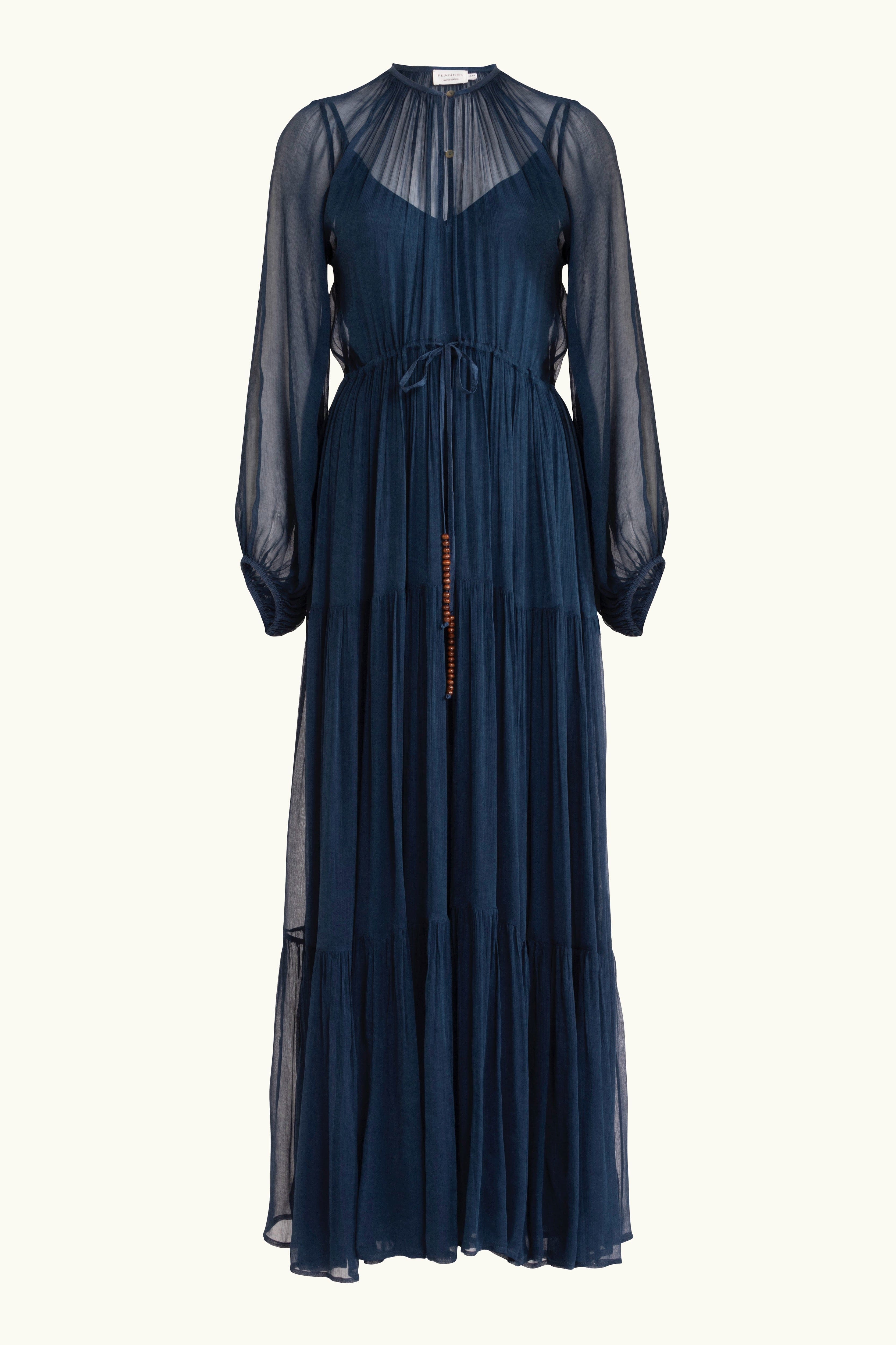 Lucinda Crinkle Chiffon Maxi Dress