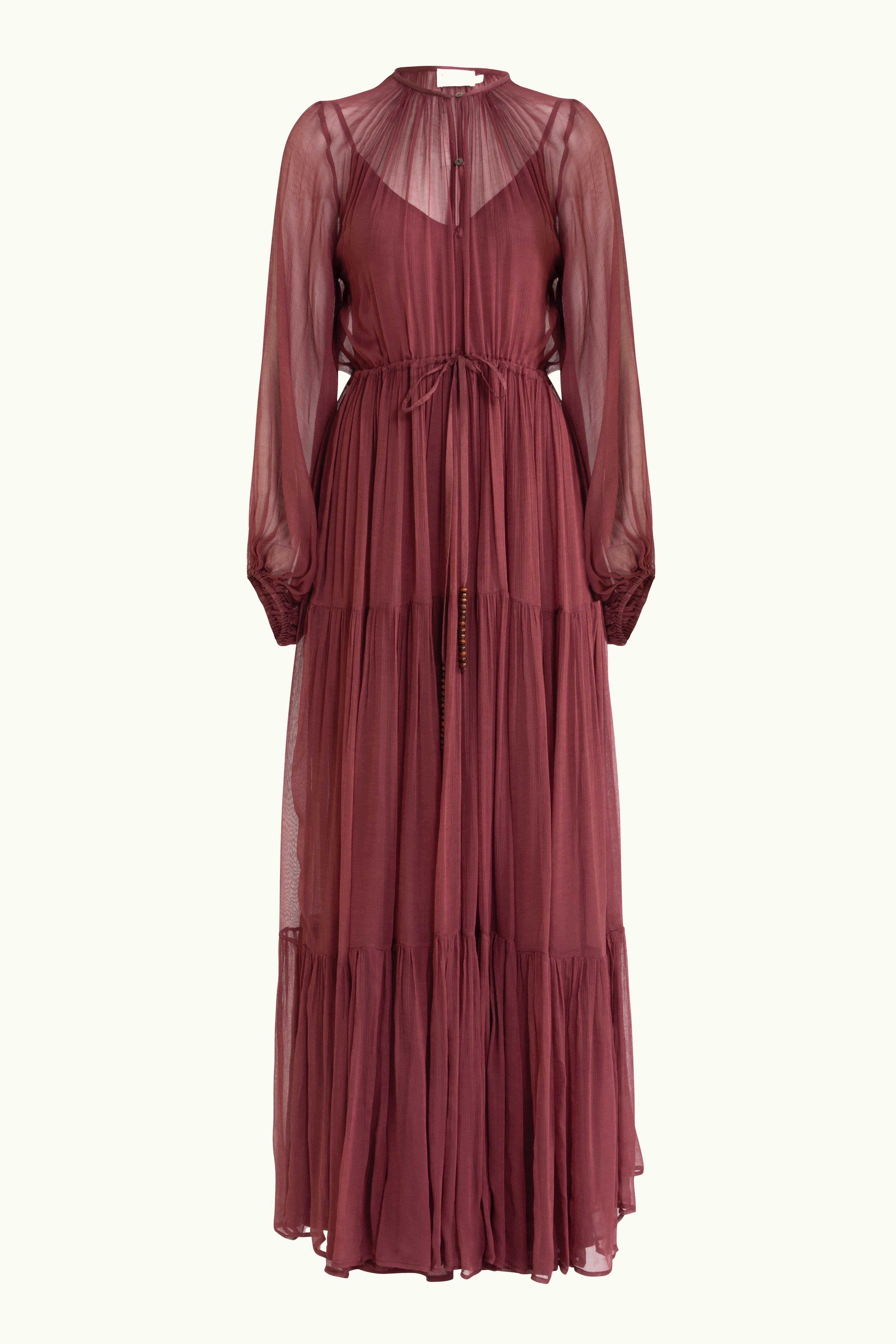 Lucinda Crinkle Chiffon Maxi Dress