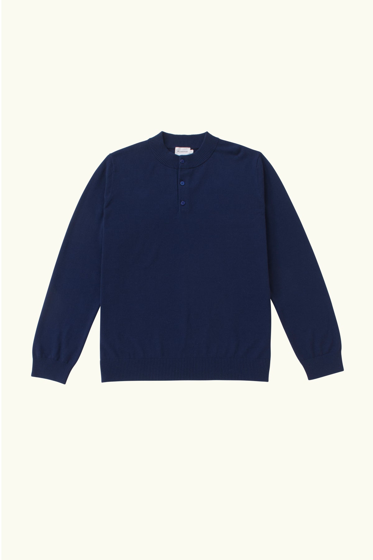 Luis Cotton Henley Knit