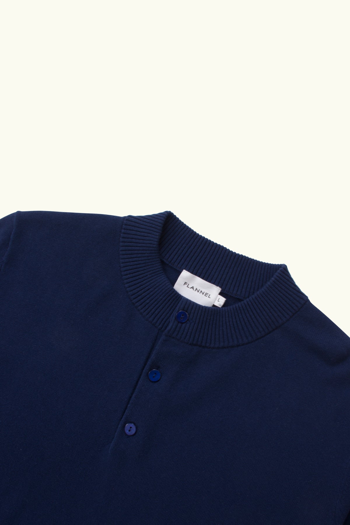 Luis Cotton Henley Knit