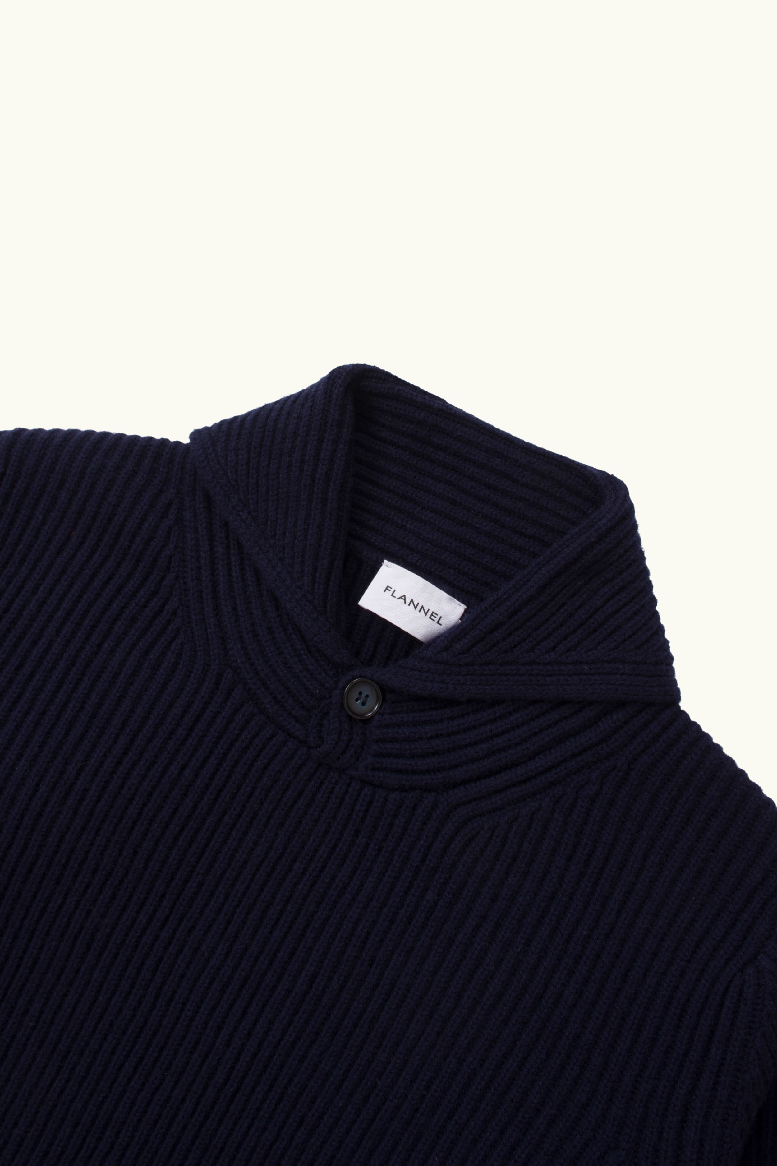 Marcus Wool-Cashmere Shawl Crew Sweater