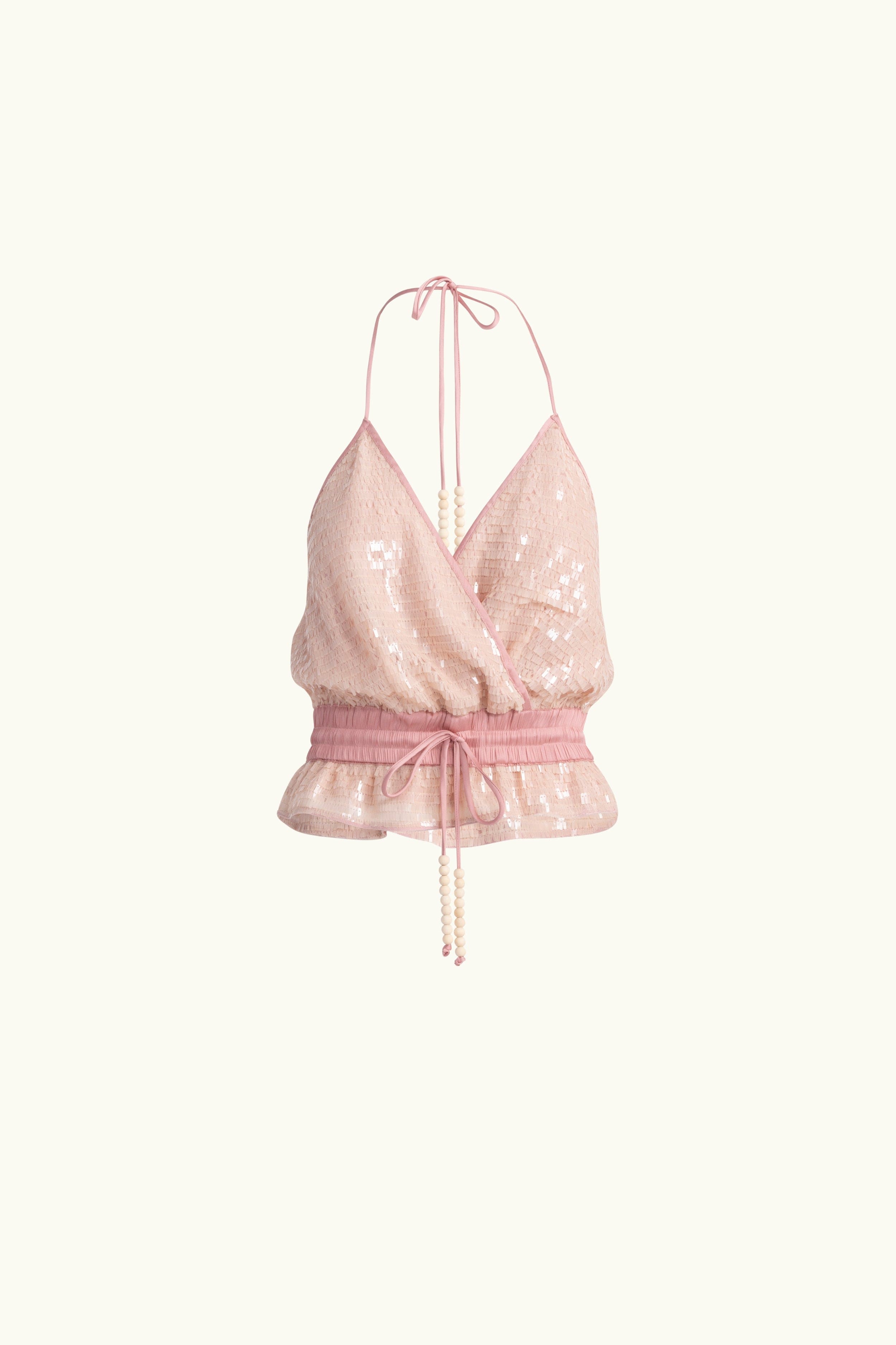 Marella Halter Neck Sequin Top