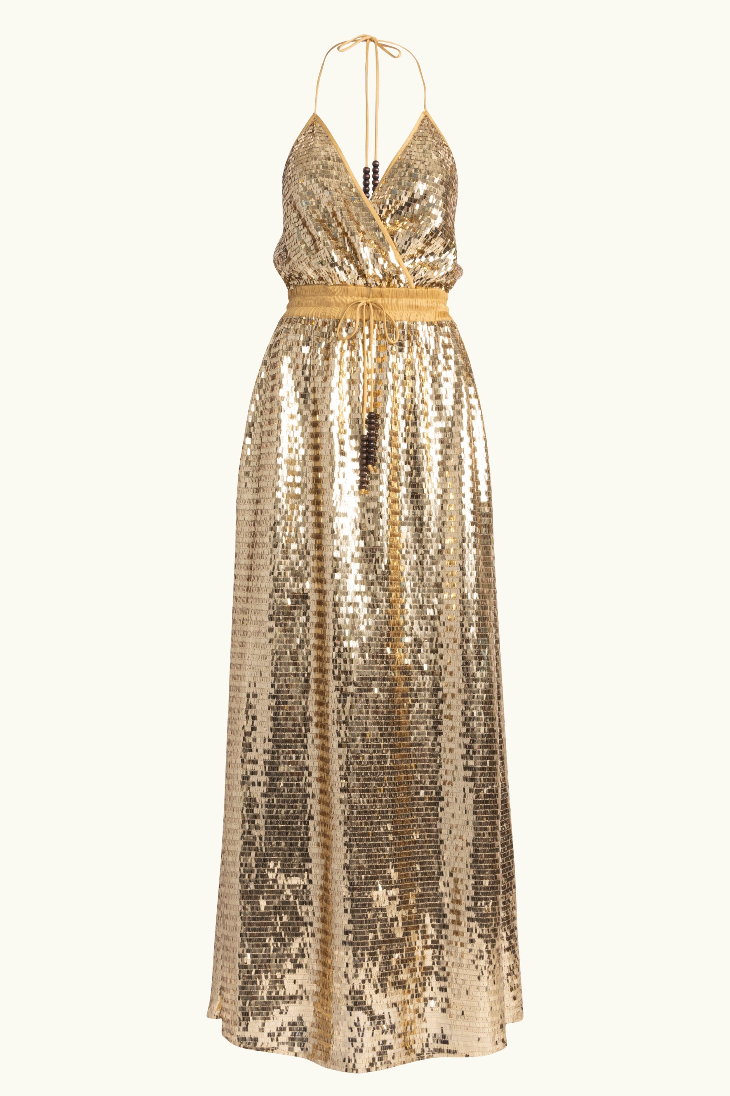 Marella Halter Neck Sequin Dress