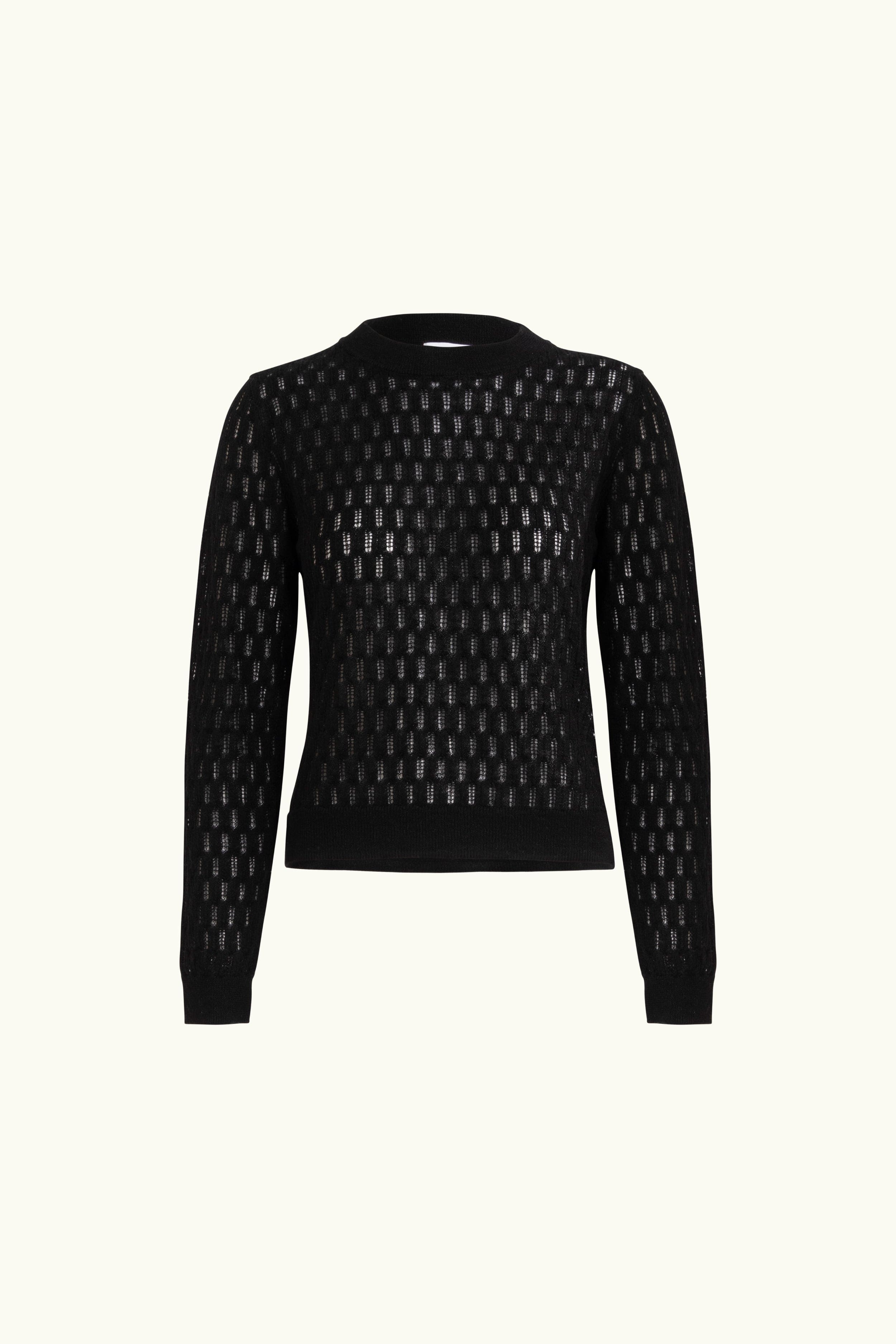 Miley Pointelle Merino Wool & Linen Sweater