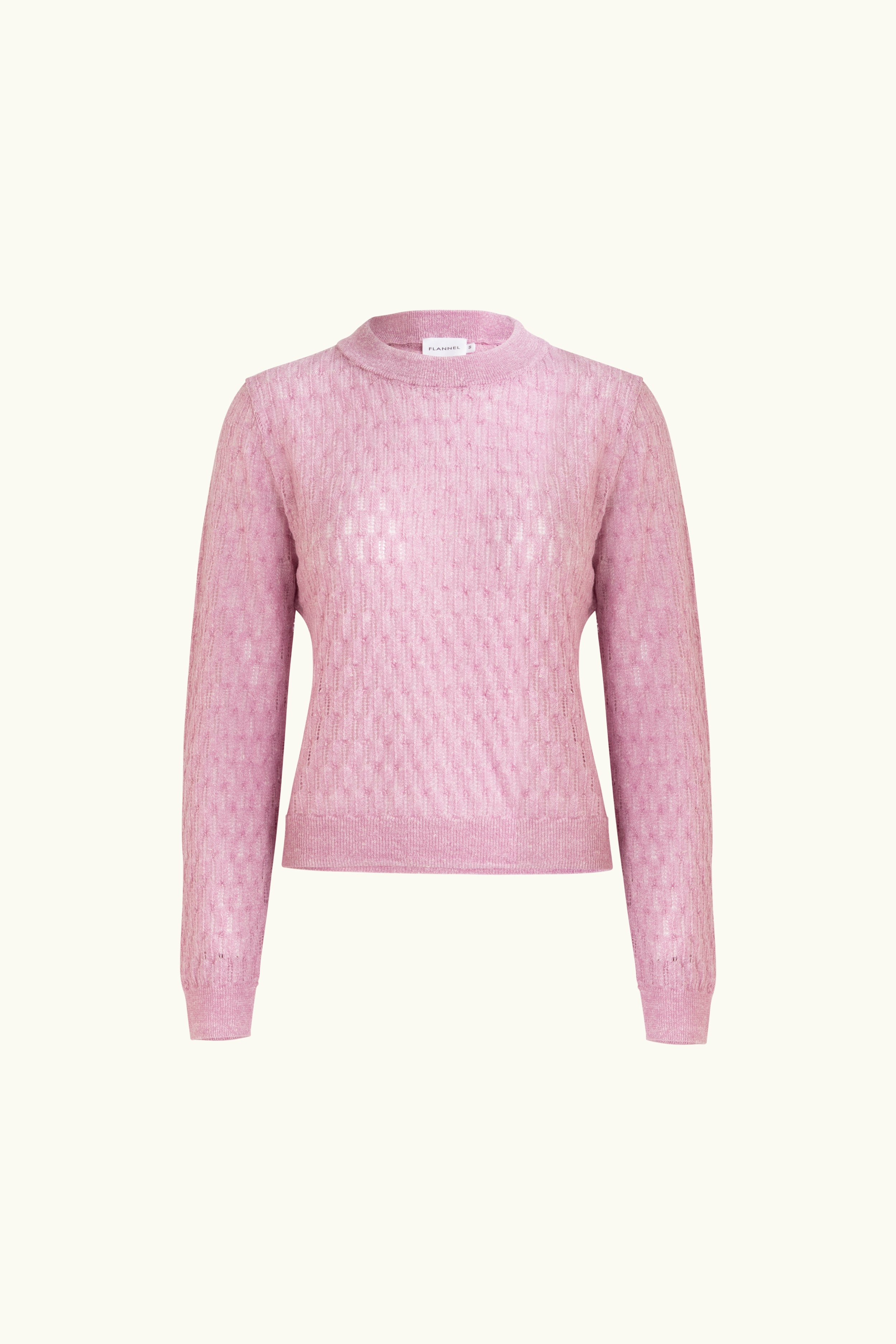 Miley Pointelle Merino Wool & Linen Sweater