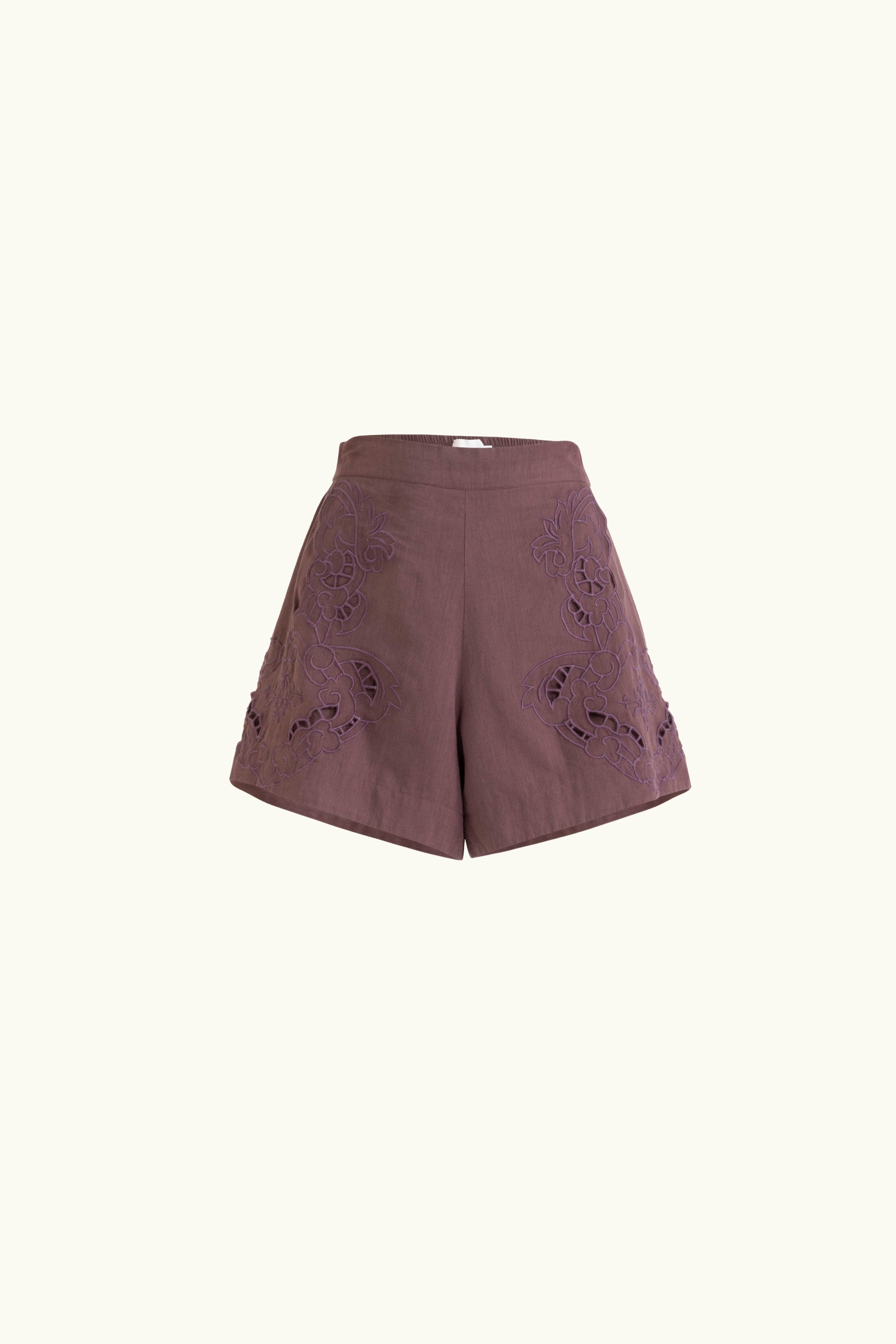 Pascal Embroidered Cutout Short