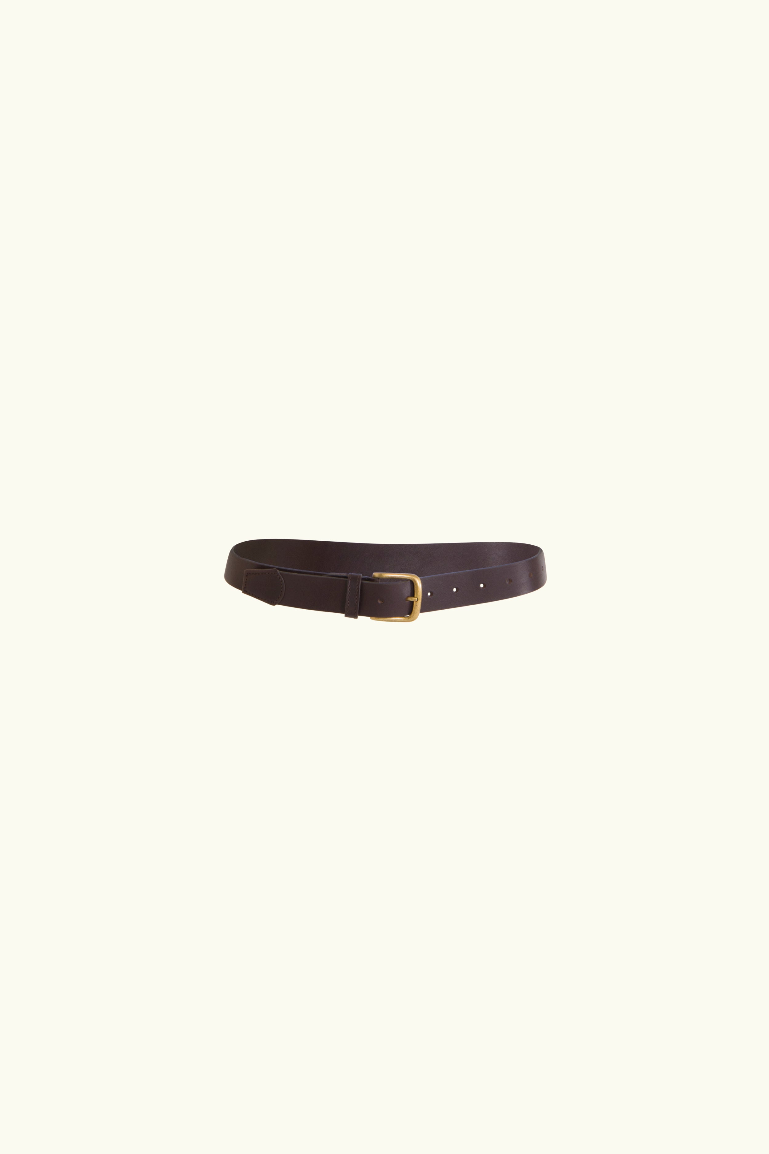 Percy Leather Belt Dark Brown