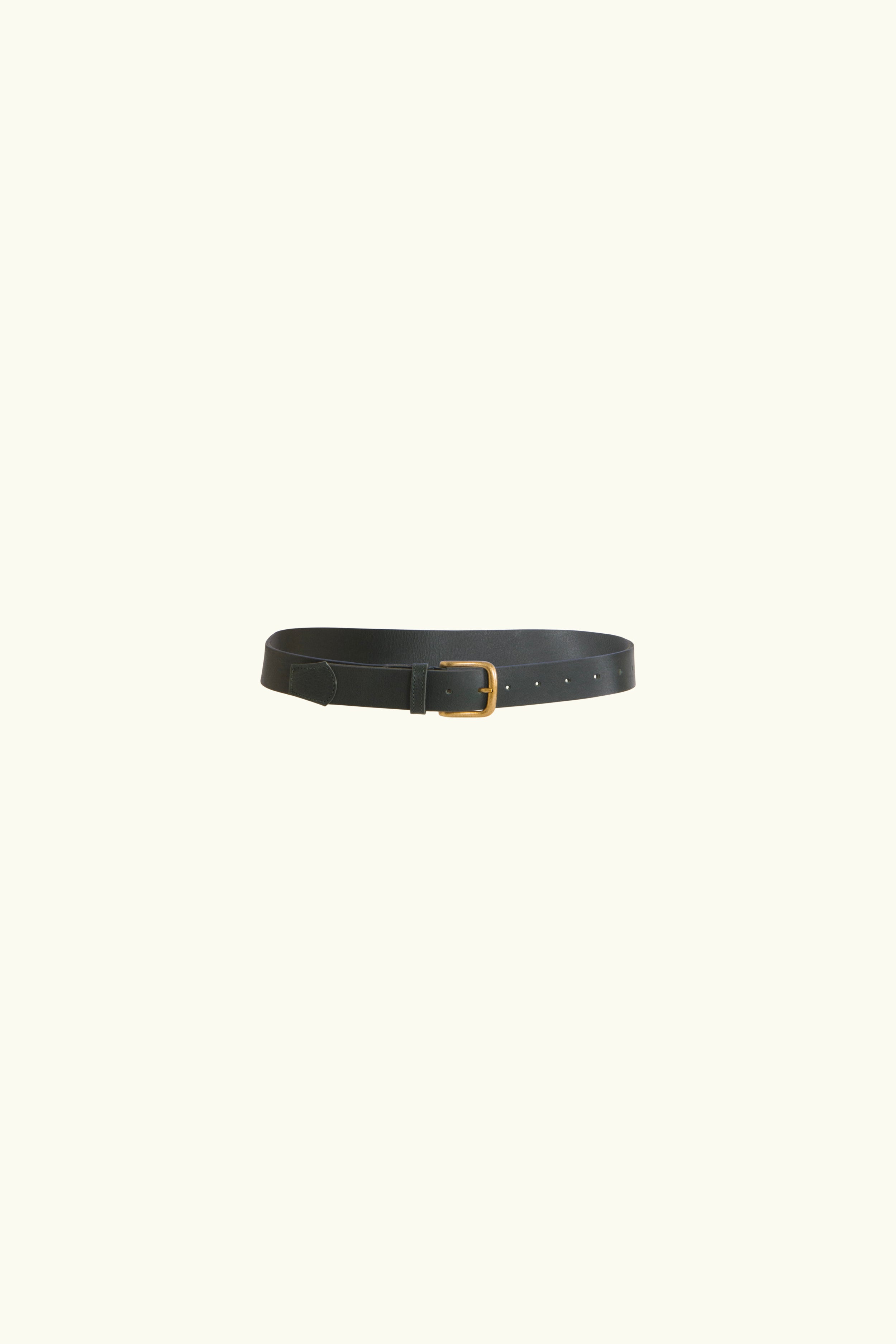 Percy Leather Belt Green