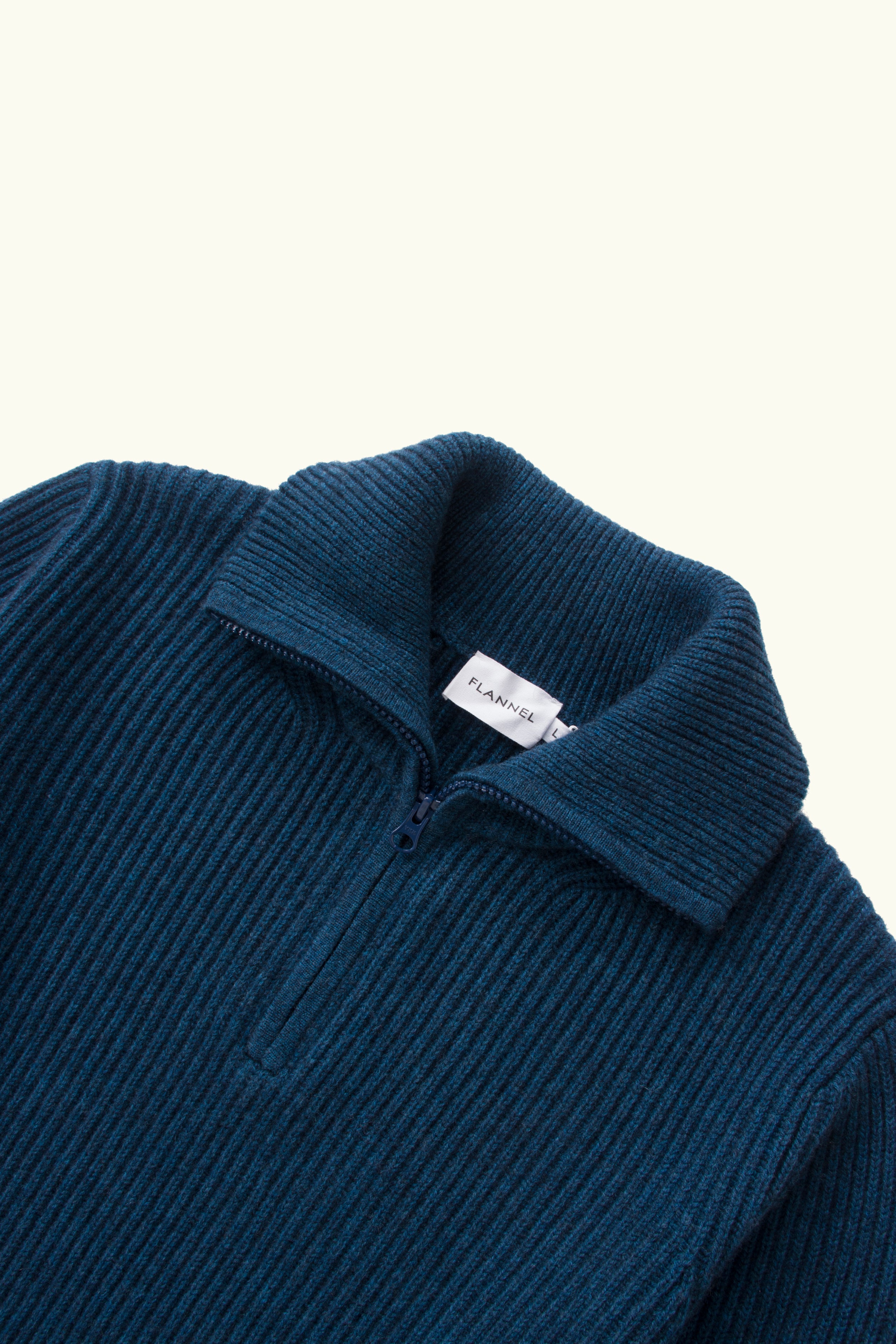 Port Wool-Cashmere Quarter Zip Crew