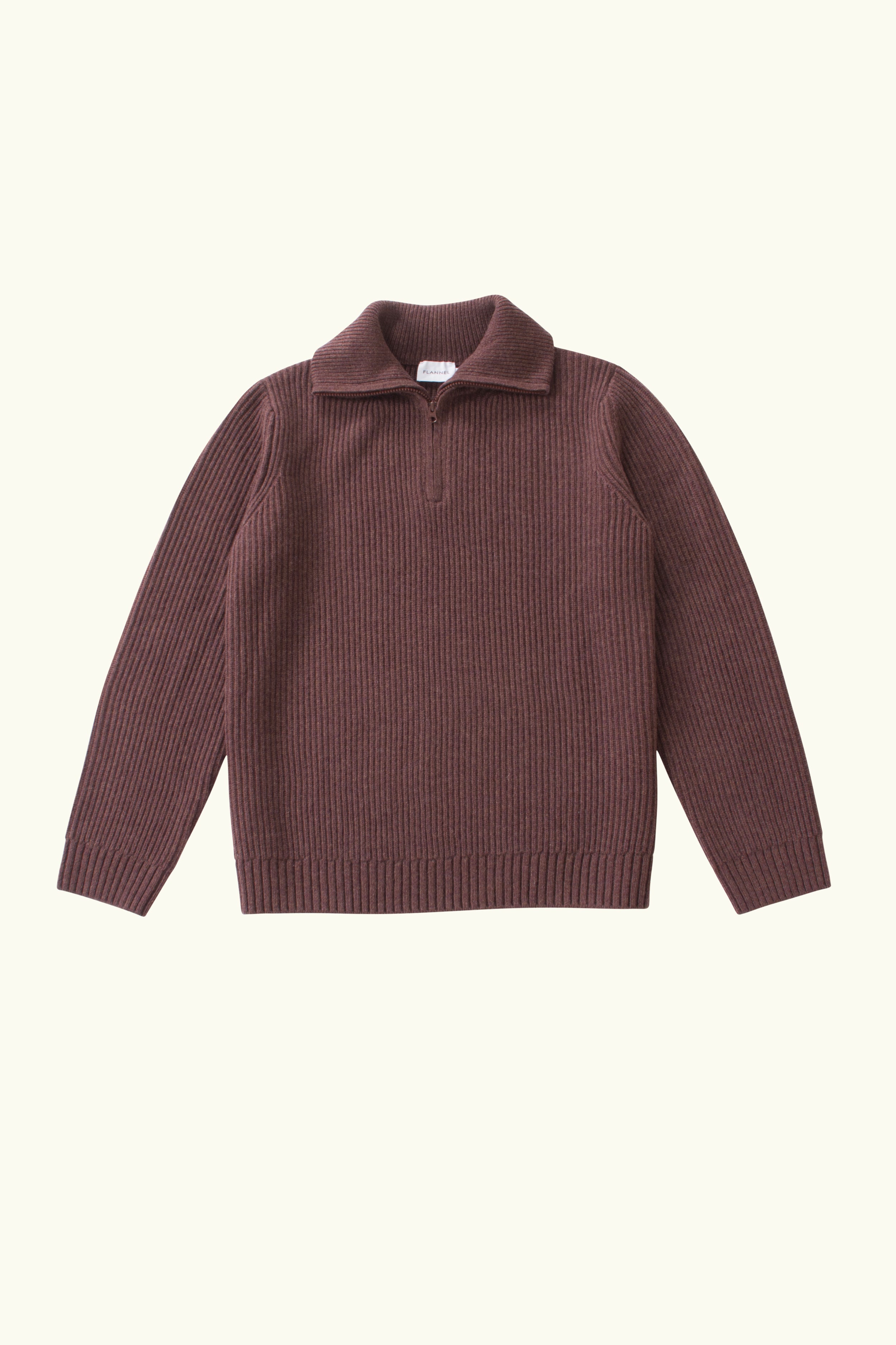 Port Wool-Cashmere Quarter Zip Crew