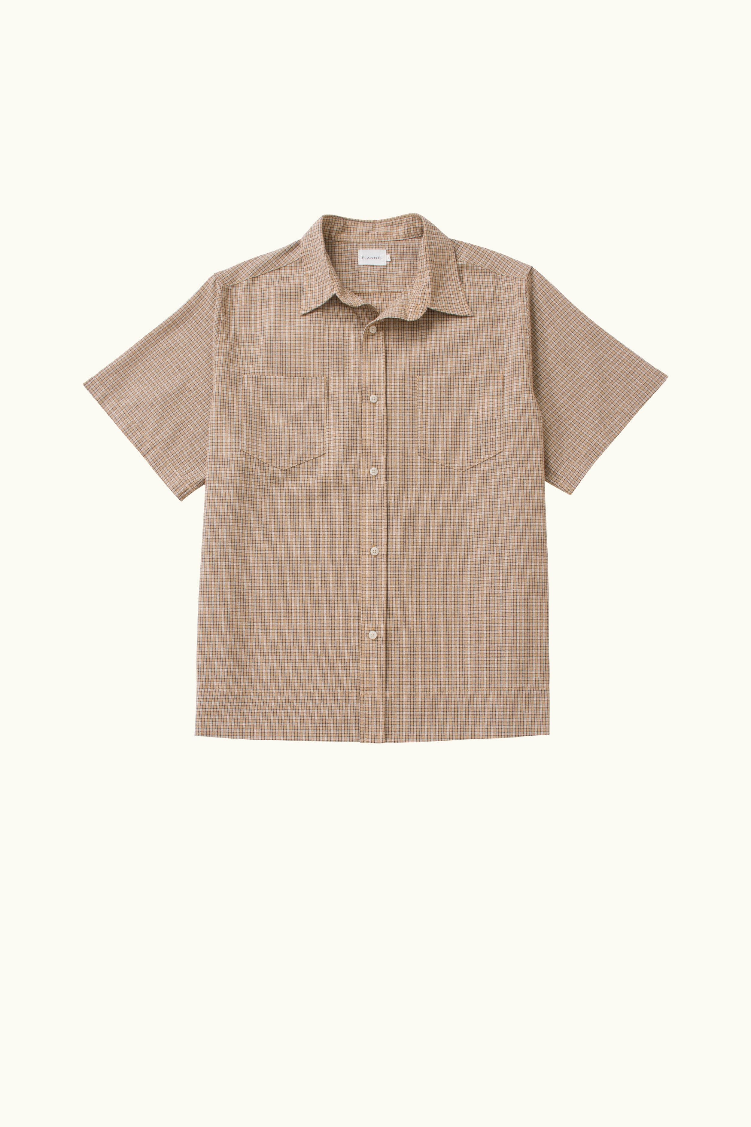 Travis Check Cotton Short Sleeve Shirt