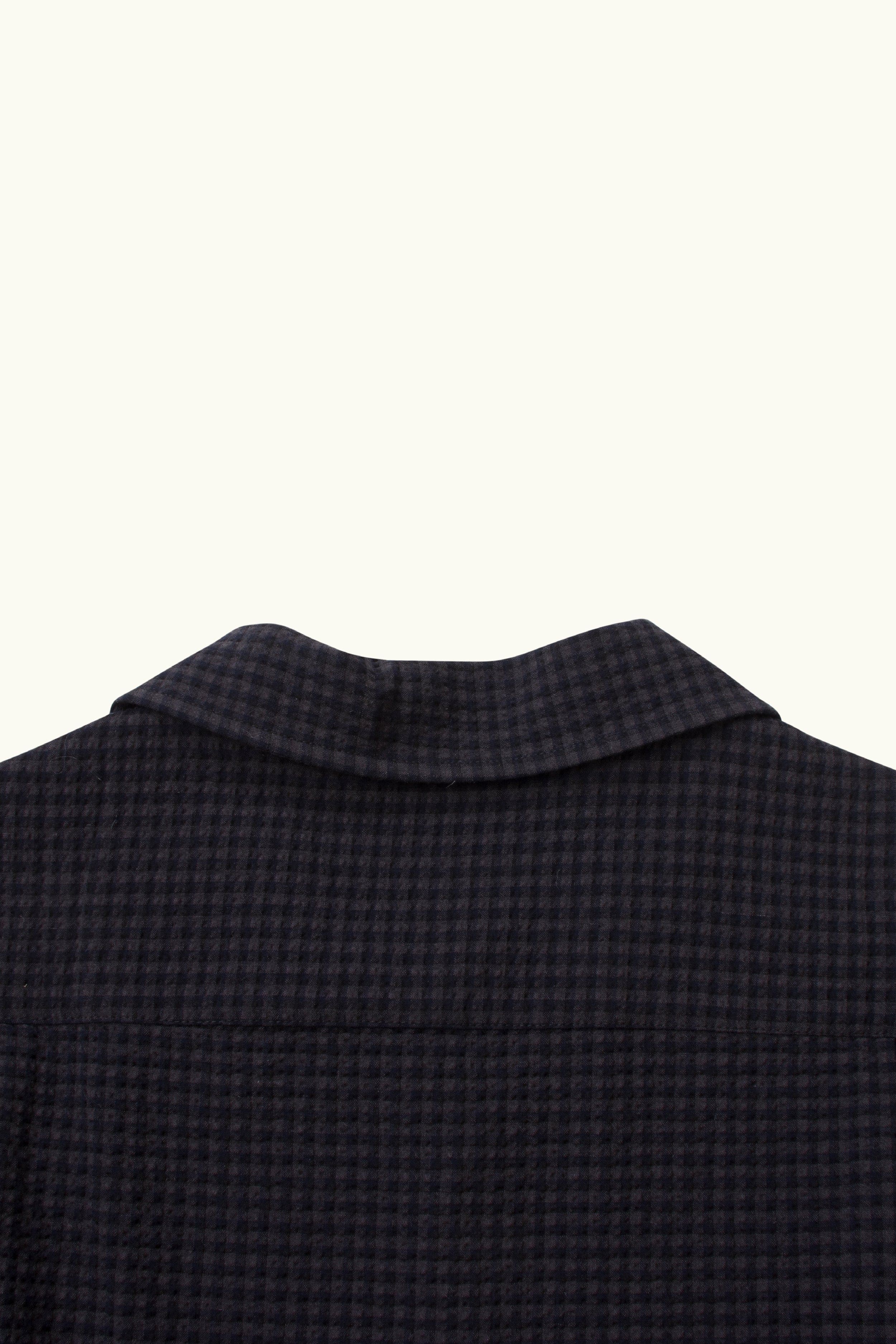 Monty Check Wool-Blend Short Sleeve Shirt