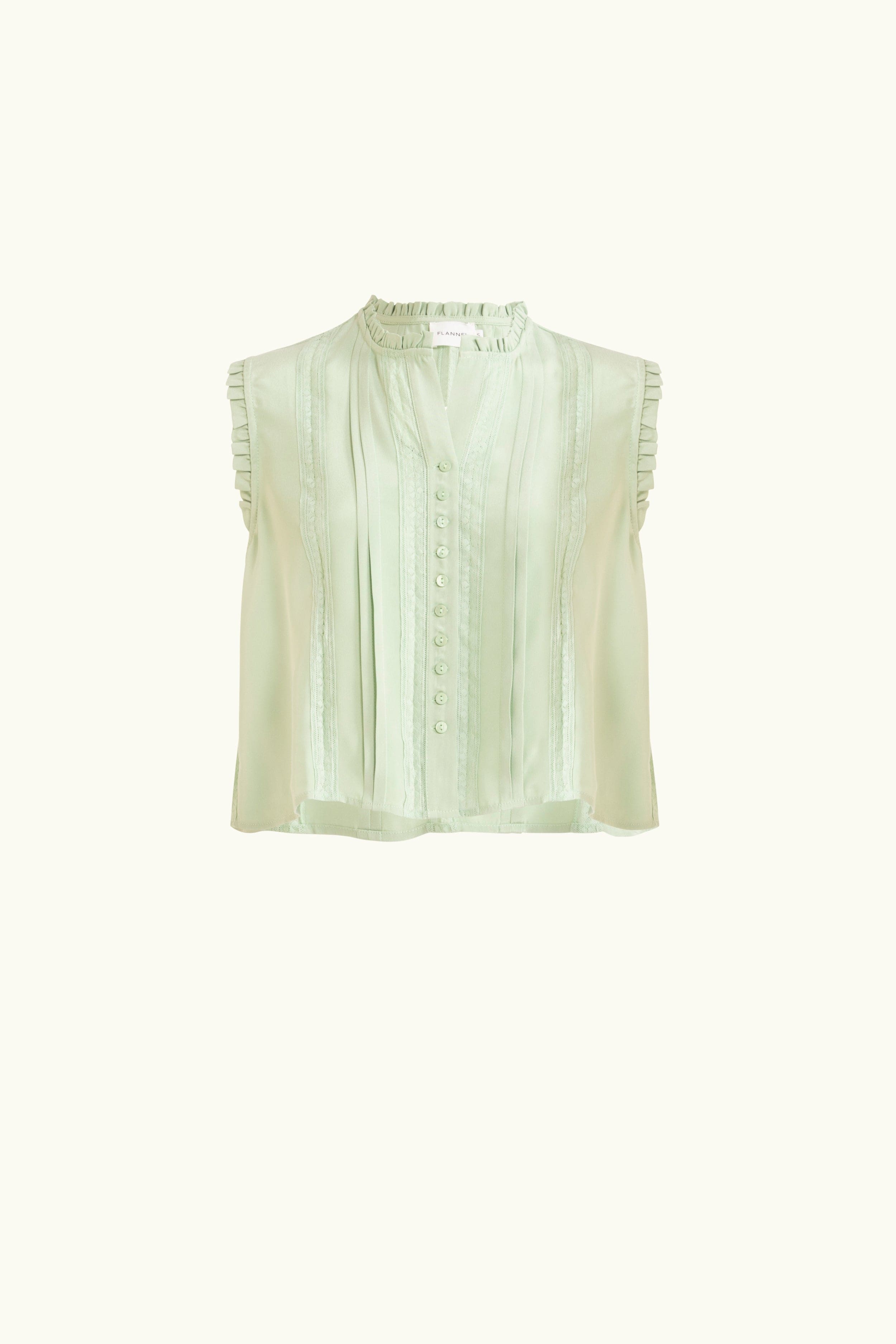 Albrey Silk Crepe Sleeveless Top