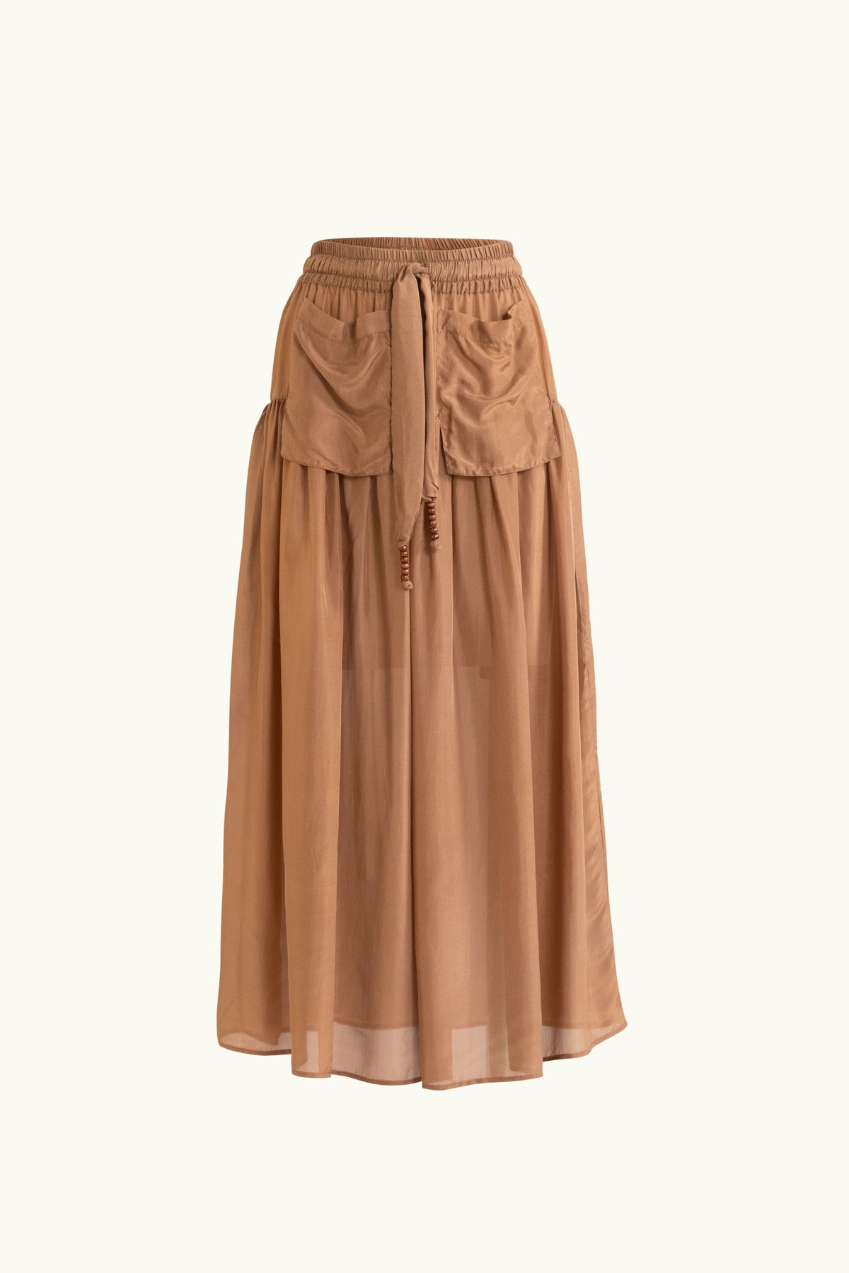 Amal Silk Habotai Skirt