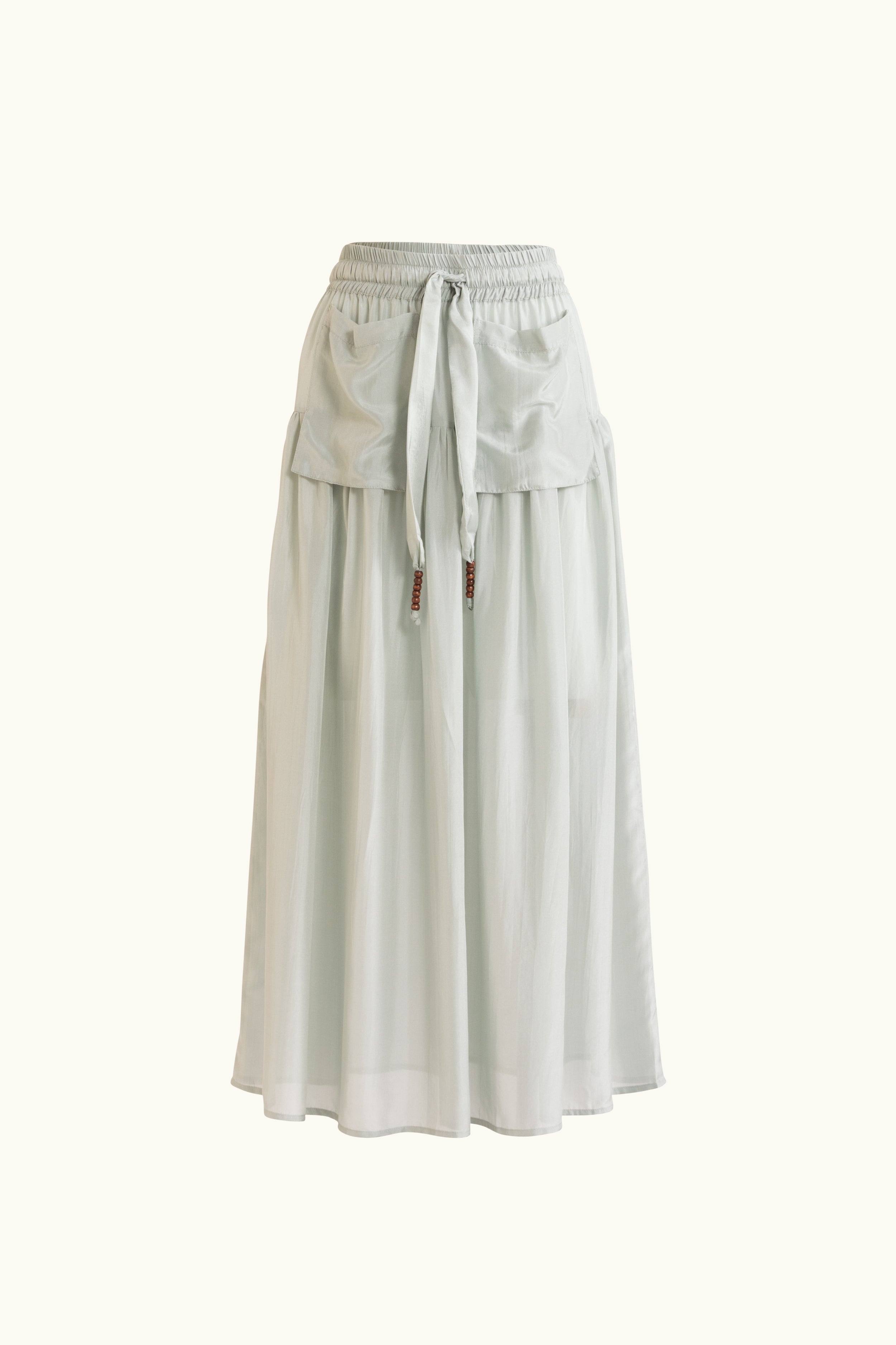 Amal Silk Habotai Skirt