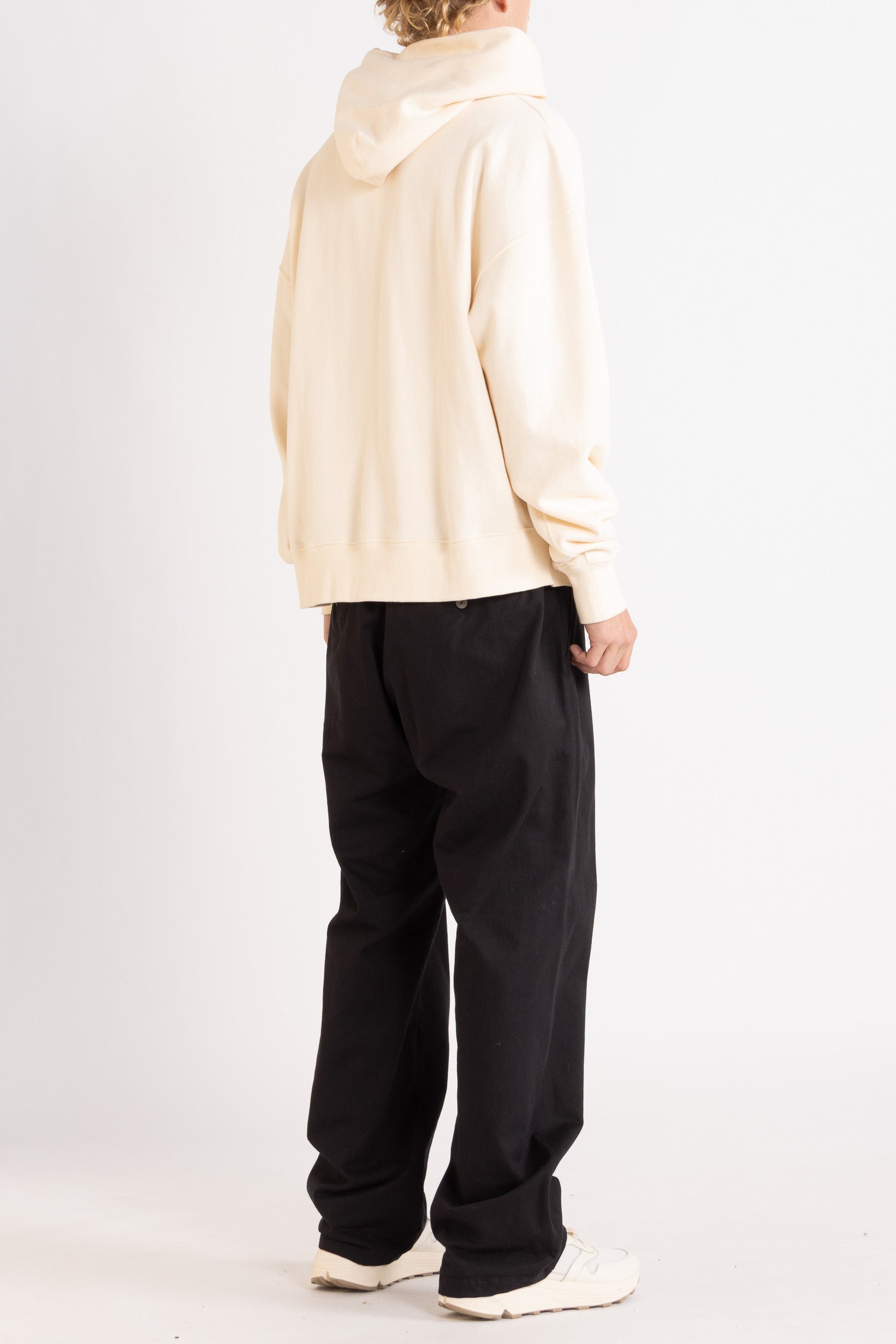 Anders Cotton Logo Zip Hoodie